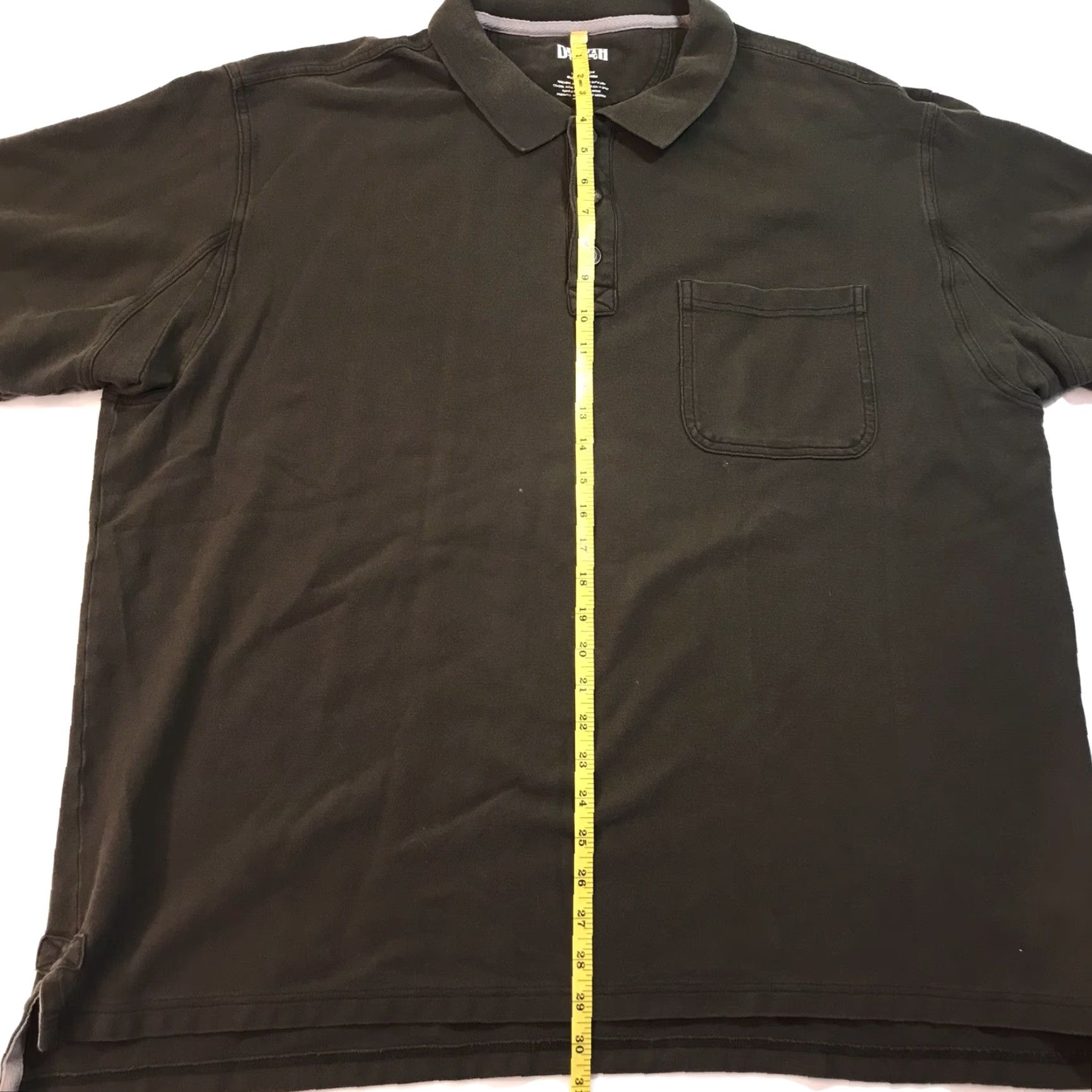 Vintage DULUTH Trading Polo Shirt Mens Short Sleeve Knit 100% Cotton Green 2XL Outdoors Casual Size US XXL / EU 58 / 5 - 7 Thumbnail