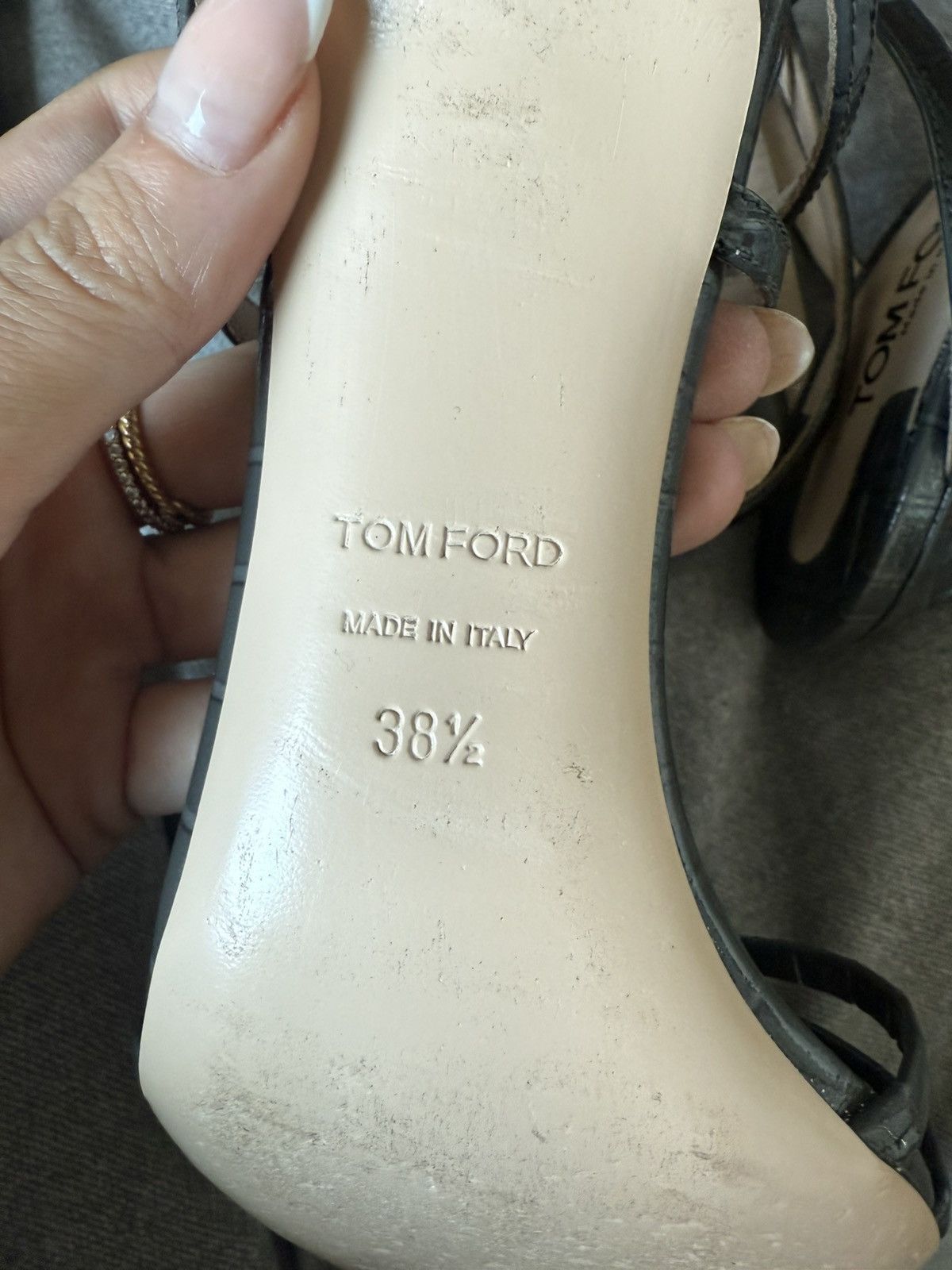 Tom Ford Grey Tom ford heels Size US 8.5 / IT 38.5 - 6 Thumbnail