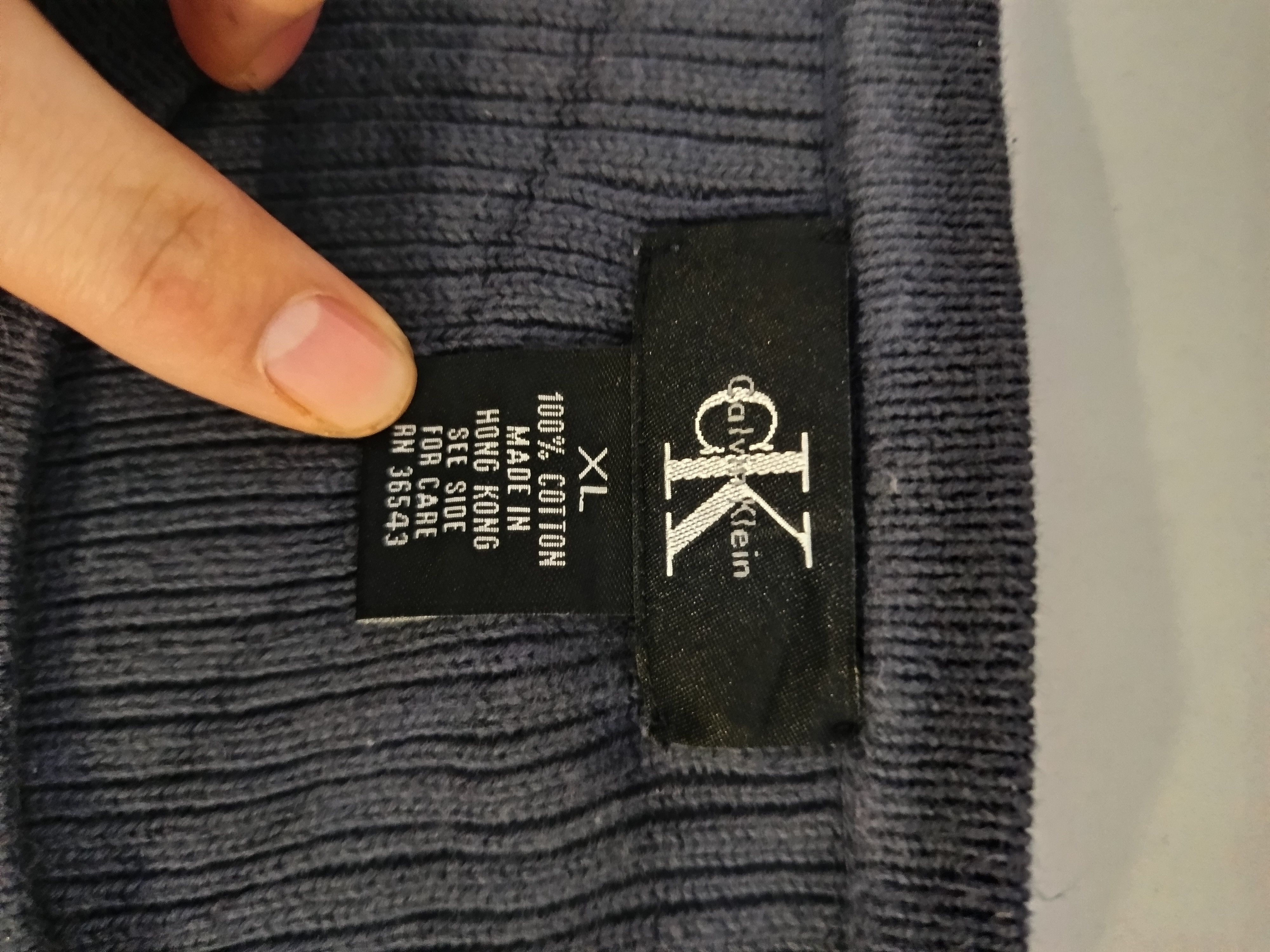 Calvin Klein Calvin Klein bleu sweater Size US XL / EU 56 / 4 - 4 Thumbnail