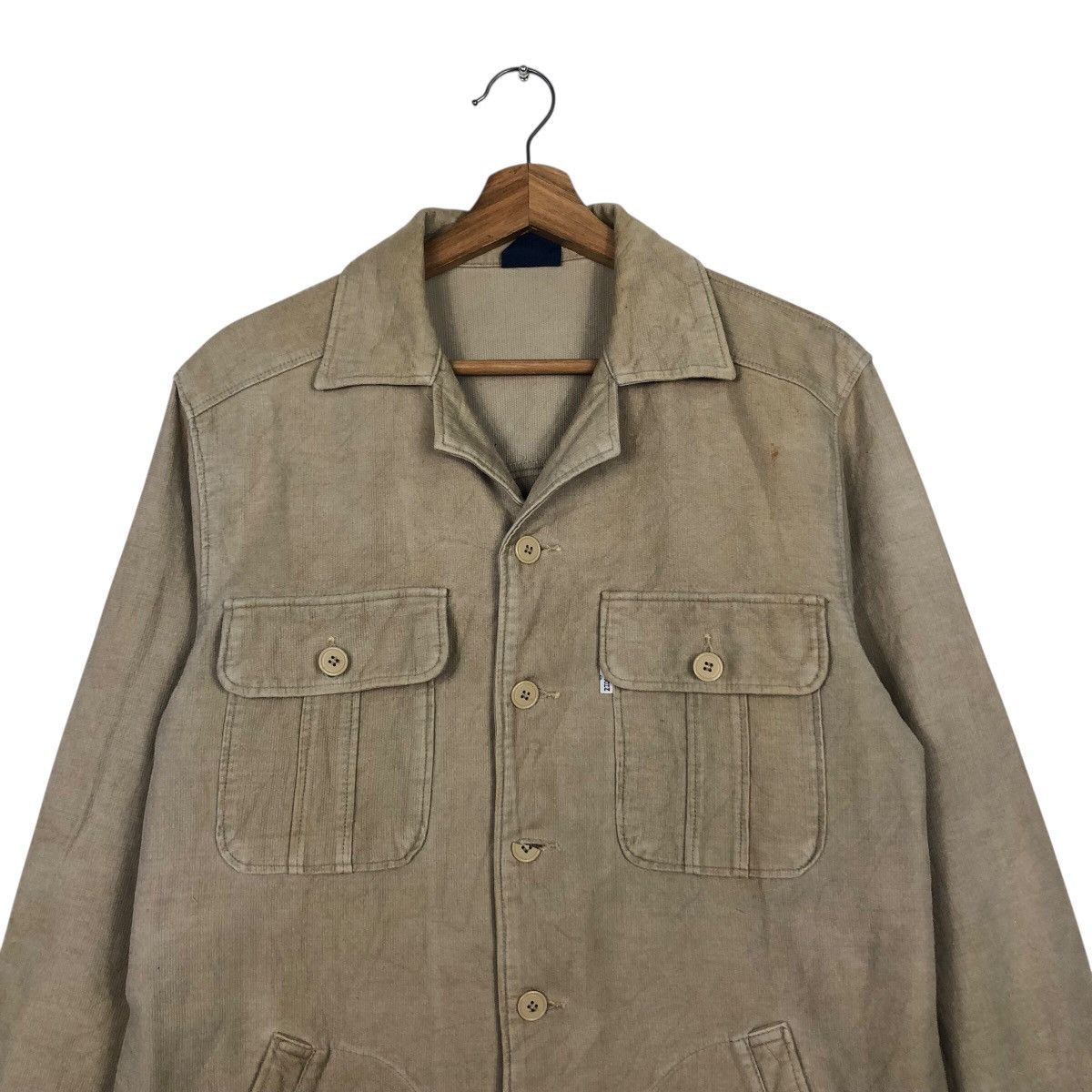 Japanese Brand 📌Vintage Trucker Chore Work Jacket Big John Multi Pocket Size US L / EU 52-54 / 3 - 4 Thumbnail