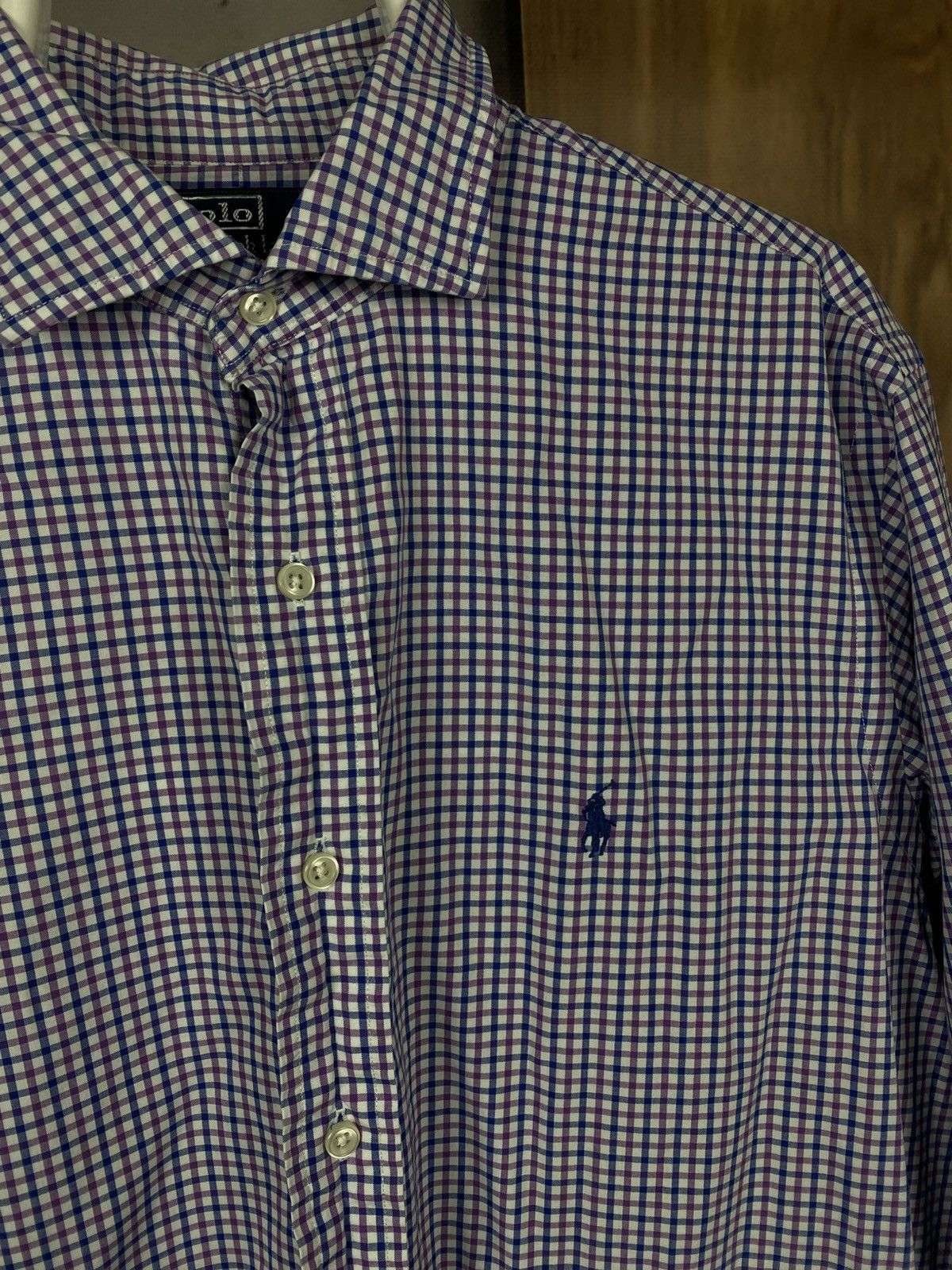 Polo Ralph Lauren 🎠Vintage 90s Shirt Button Up Stanton Custom Fit Flannel Tee🎠 Size US L / EU 52-54 / 3 - 2 Thumbnail