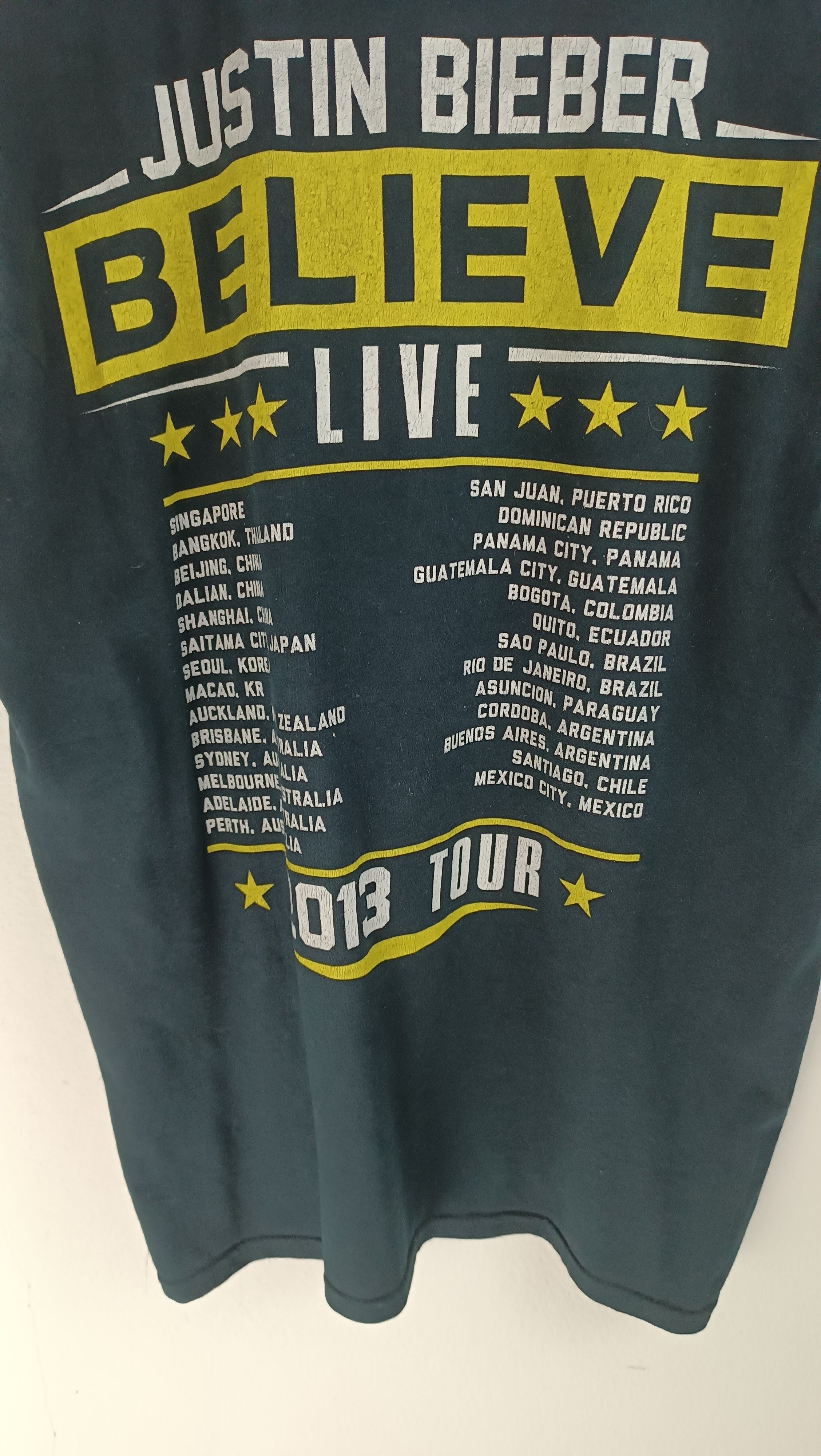 Vintage VINTAGE '13 JUSTIN BIEBER BELIEVE TOUR TEE swift grande Size US M / EU 48-50 / 2 - 14 Thumbnail