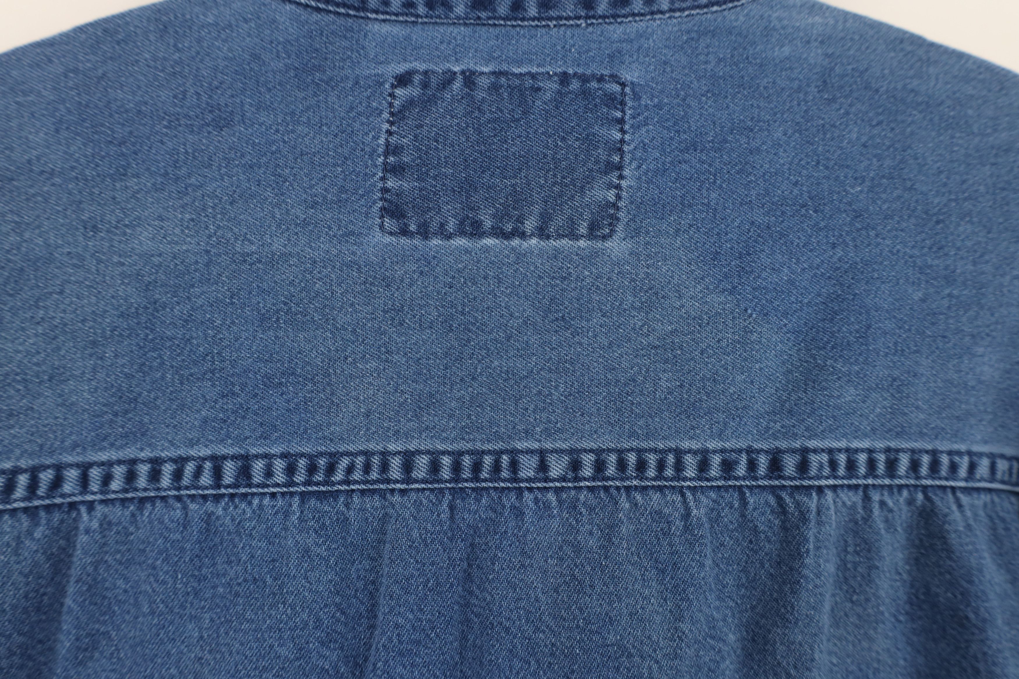 Levi's Vintage 90s Levis Denim Jean Collared Button Shirt Blue Size US M / EU 48-50 / 2 - 13 Thumbnail