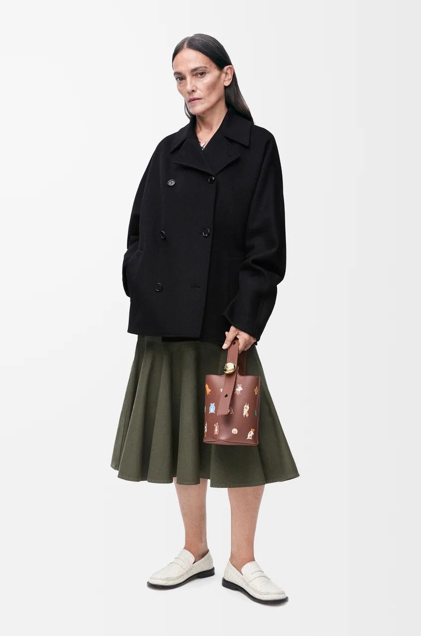 Loewe o1loc1c0525 Peacoat in Black Size XS / US 0-2 / IT 36-38 - 2 Thumbnail