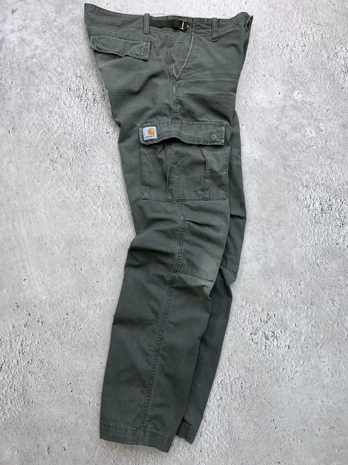 Carhartt × Vintage Vintage Carhartt Cargo Pants Thrashed Travis Scott Style Size US 29 - 7 Thumbnail