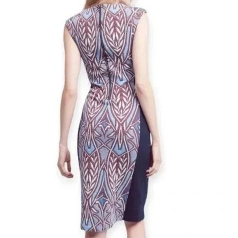 Anthropologie Anthropologie HD in Paris Cleo Jacquard Sheath Midi Dress Size S / US 4 / IT 40 - 3 Thumbnail