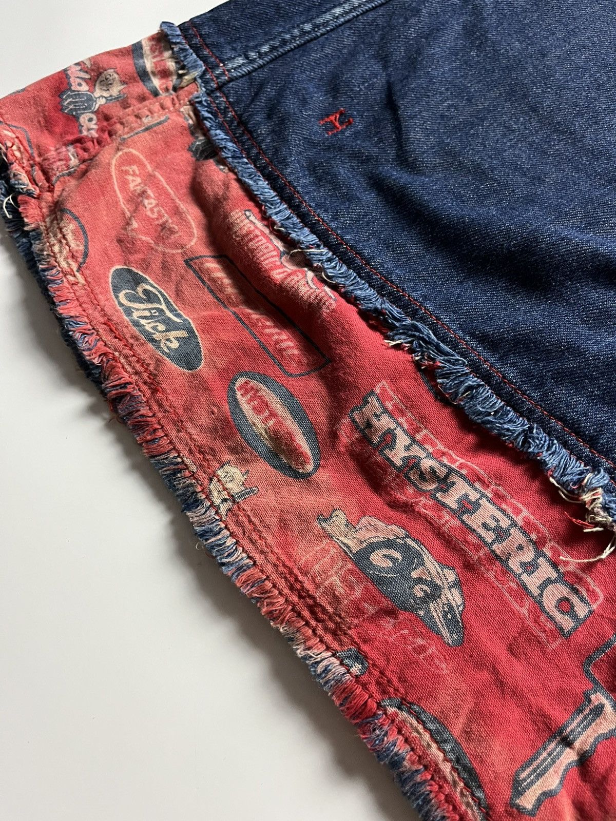 Hysteric Glamour Hysteric Glamour Rare Multi-Logo Print Hem Denim Maxi Skirt Size 30" / US 8 / IT 44 - 9 Thumbnail