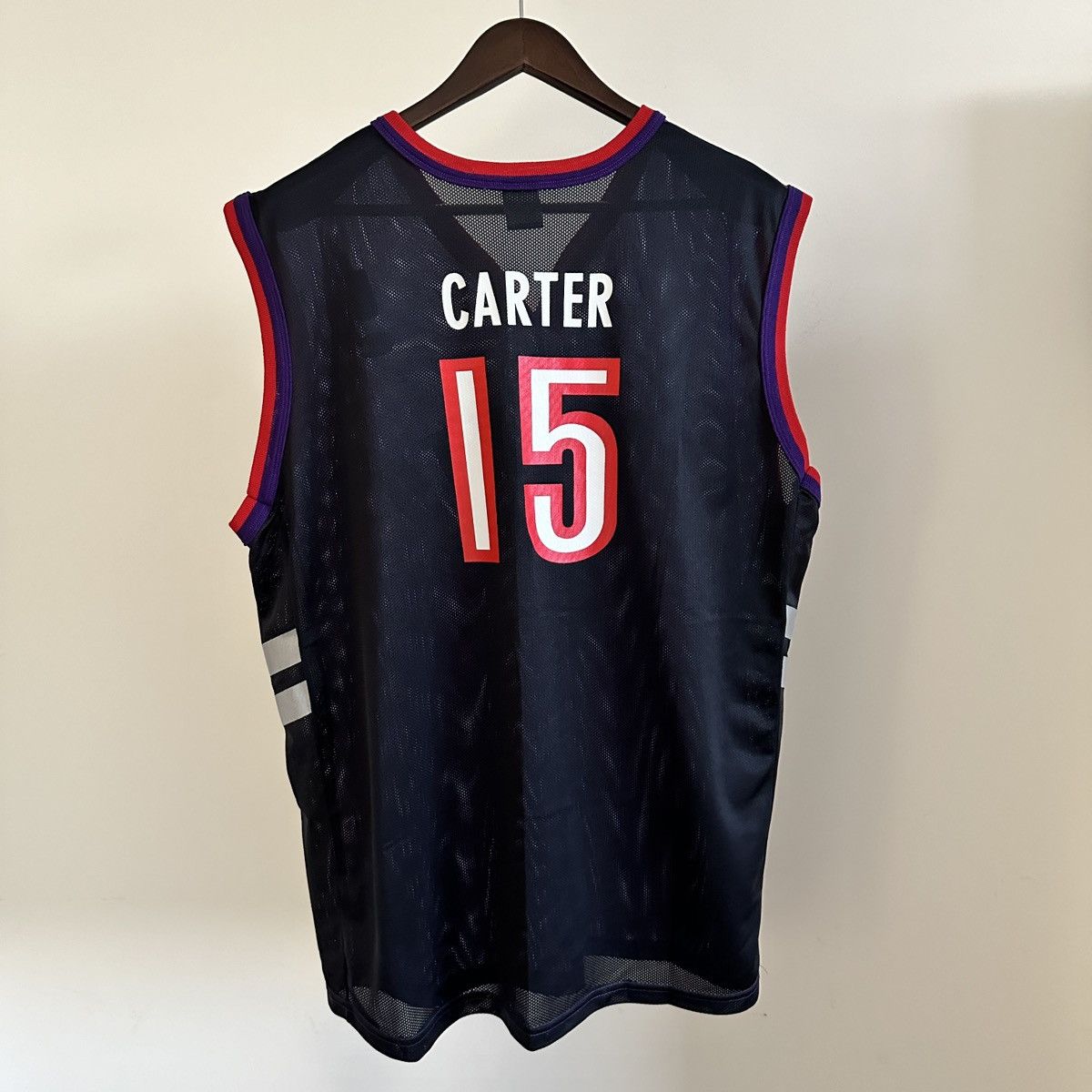 NBA × Vintage NBA #15 CARTER TORONTO RAPTOR Jersey Sz 44 LARGE Vintage Size US L / EU 52-54 / 3 - 4 Thumbnail
