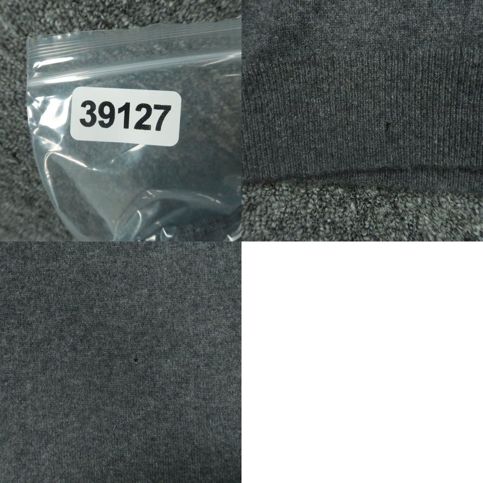 Nordstrom Nordstrom Mens XL Gray Quarter Zip Cashmere Mock Neck Sweater Pullover Knit 1/4 Zip Casual Regular Chest 48 in Dry Clean Only Size US XL / EU 56 / 4 - 8 Thumbnail