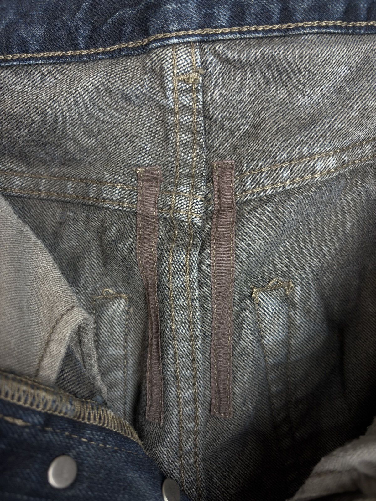 Rick Owens FW16 Rick Owens Hustler Blue Wash Torrence Cut Denim Jeans Size US 29 - 7 Thumbnail