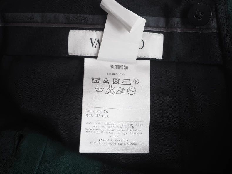 Valentino ValentinoGreen plaid wool trousers 2503-Nextarrow Size US 34 / EU 50 - 6 Thumbnail
