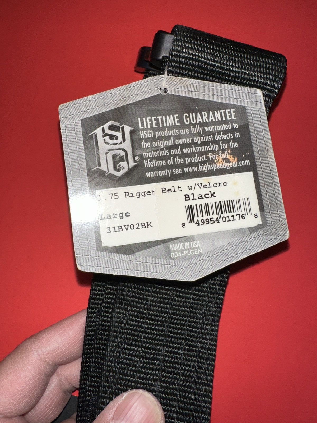 1017 ALYX 9SM High Speed Gear Cobra 1.75" Rigger Tactical Belt 31BV02BK Size ONE SIZE - 6 Thumbnail