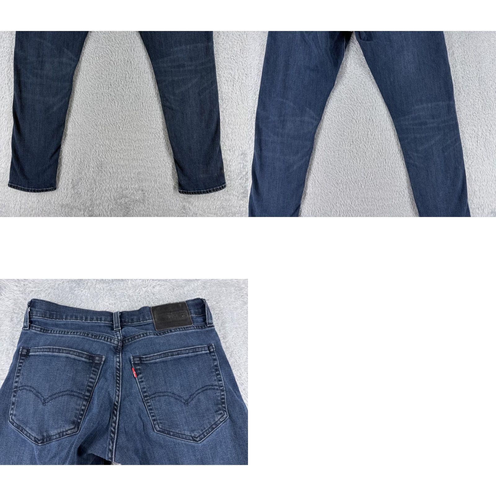 Levi's Levi's Jeans 512 Denim 30x27 Regular Blue Cotton Men's Vintage No 5-Pocket Distressed Stretch Dark Denim Jeans Size US 30 / EU 46 - 10 Thumbnail