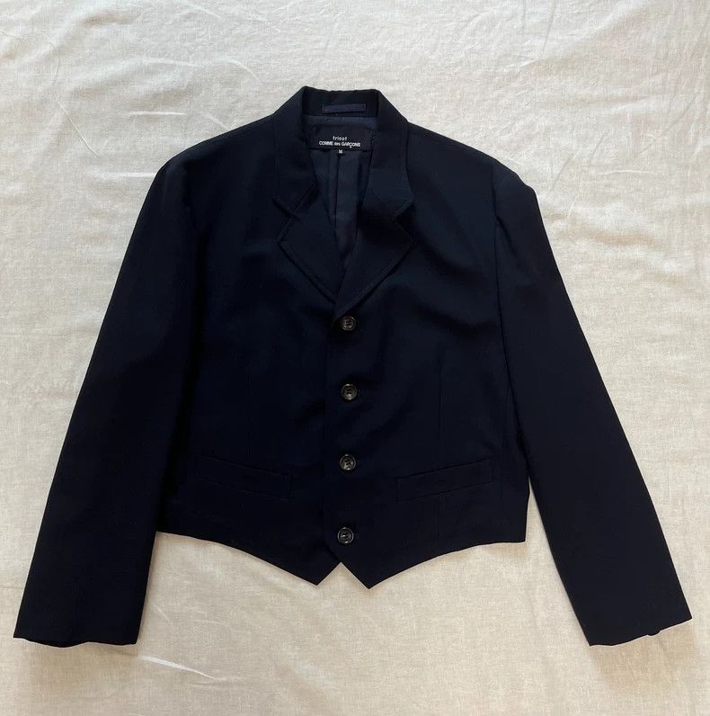 Comme des Garcons Comme des Garcons Navy blue wool suit jacket Size M / US 6-8 / IT 42-44 - 2 Thumbnail