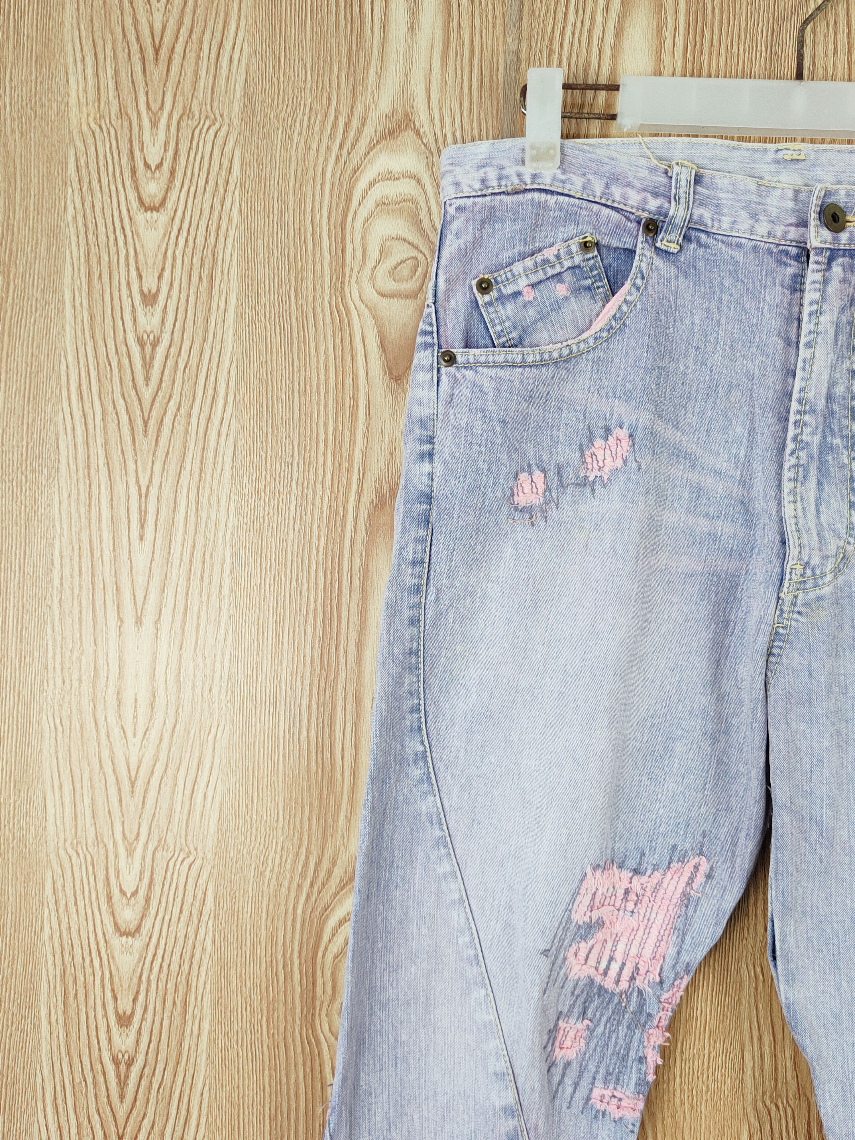 Japanese Brand Japanese Brand Blue Faded Distressed Ripped Jeans #W493 Size US 31 - 3 Thumbnail
