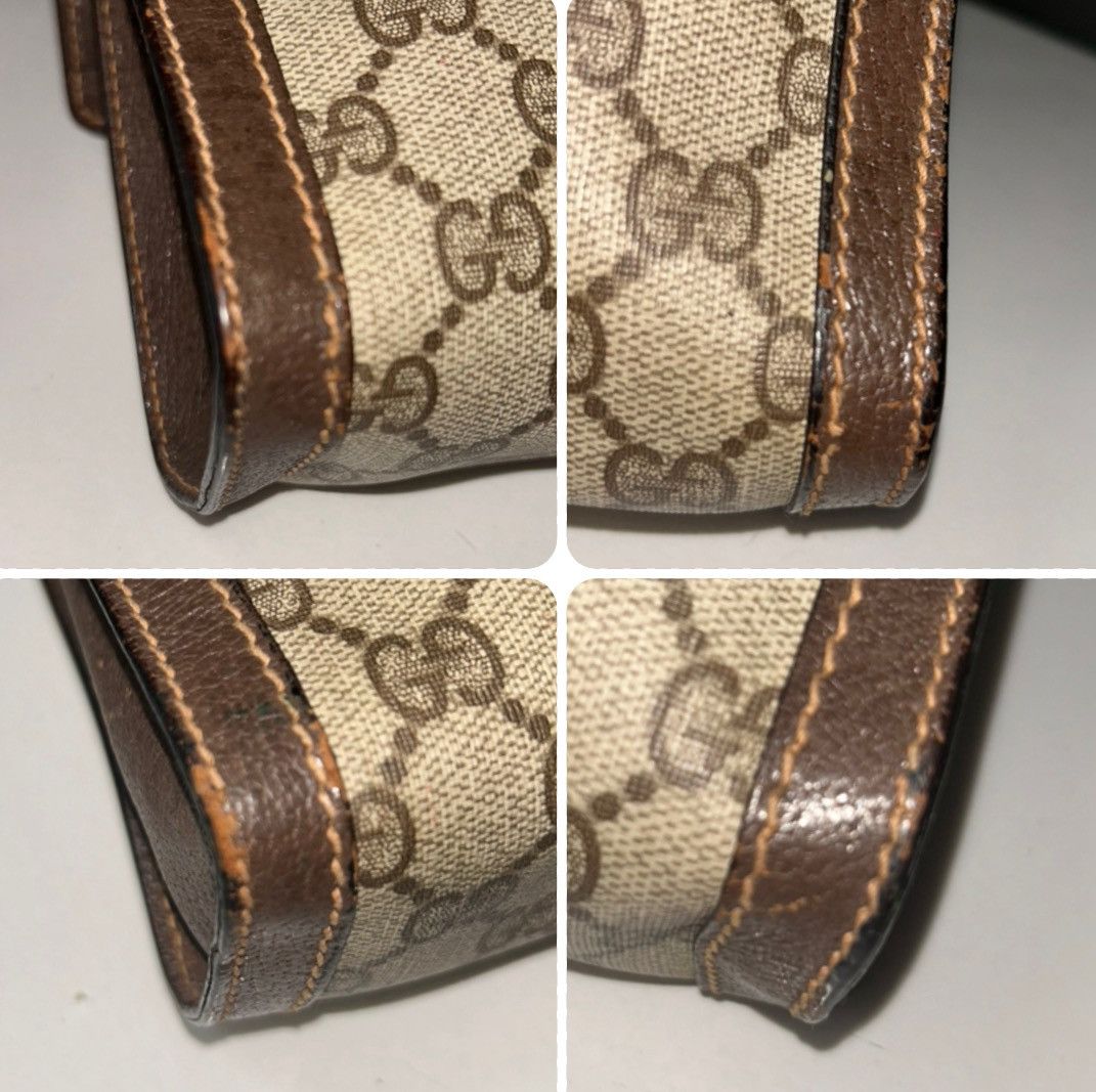 Gucci Vintage Gucci Parfums GG Supreme Sherry Line Clutch Bag Size ONE SIZE - 13 Thumbnail