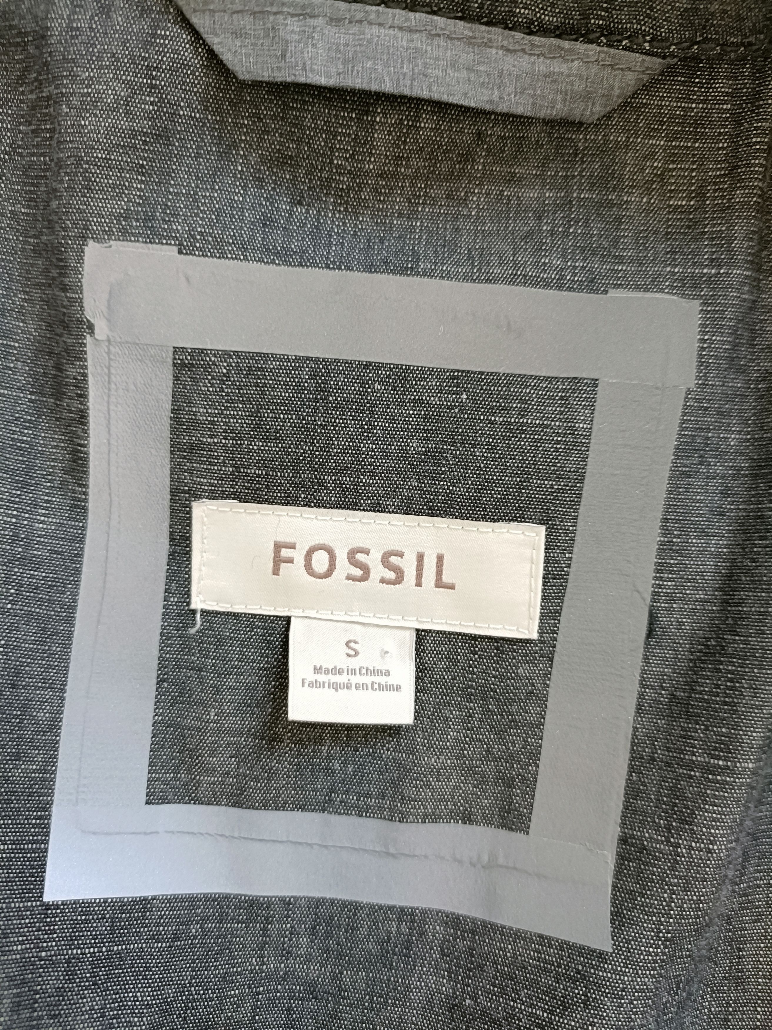 Fossil Men's Gray Full Zip Jacket Size US S / EU 44-46 / 1 - 4 Thumbnail