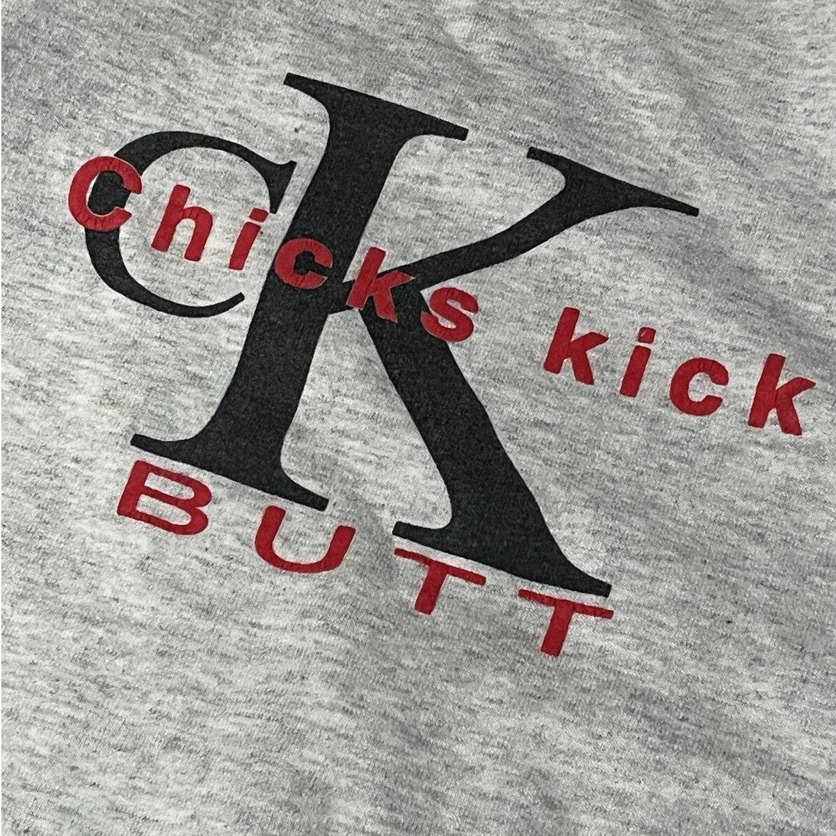 Calvin Klein Vintage 90s Calvin Klein Bootleg Girls Kick Butt Flawed L Size L / US 10 / IT 46 - 3 Thumbnail