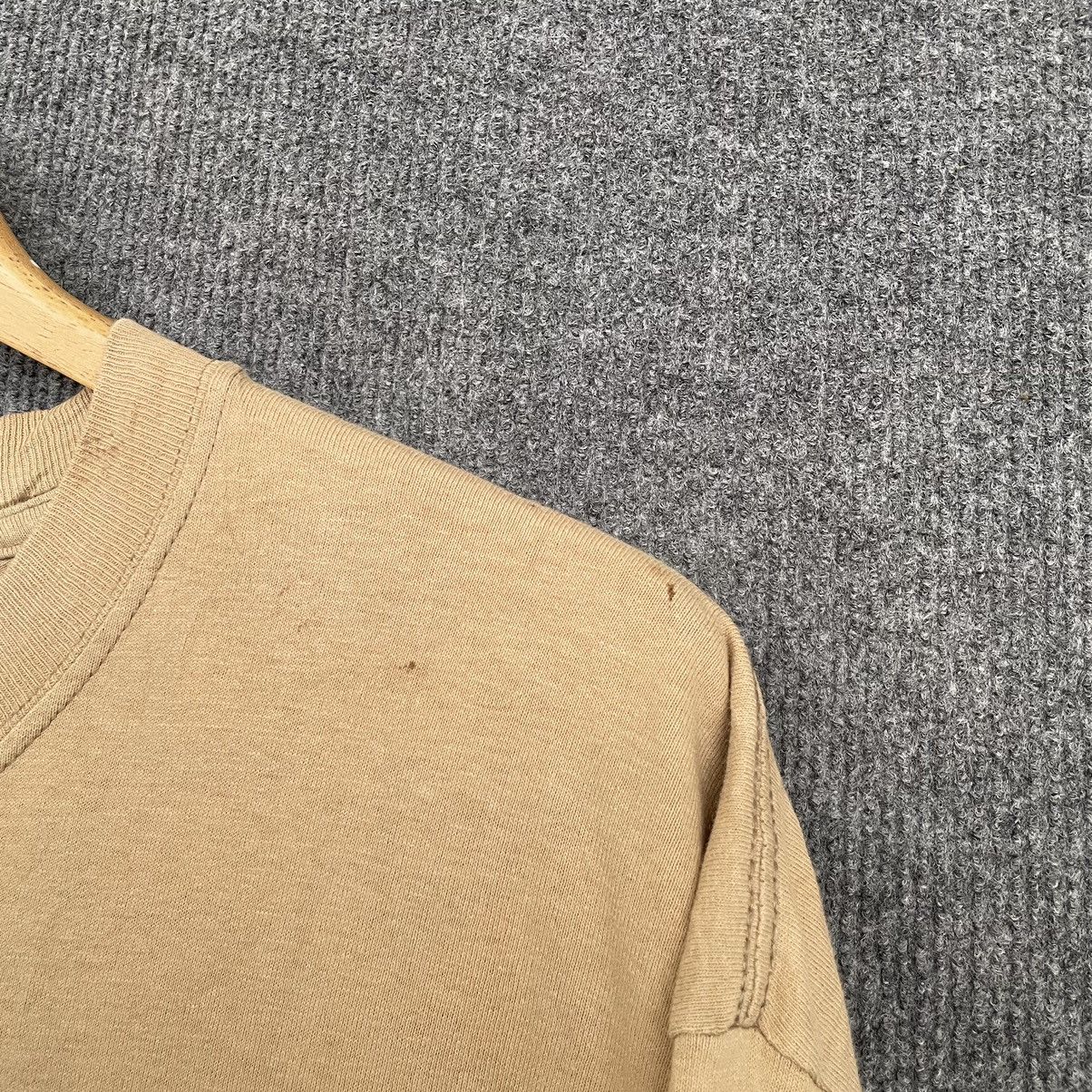Vintage Vintage Discus Beige Blank T Shirt Travis Style Size US L / EU 52-54 / 3 - 3 Thumbnail