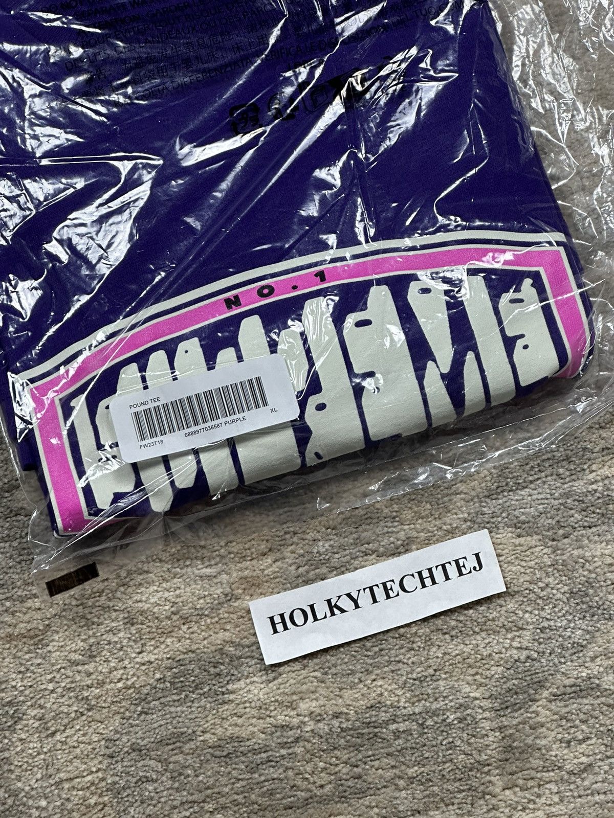 Supreme Supreme Pound Tee - Purple - XL - FW23 Size US XL / EU 56 / 4 - 3 Thumbnail