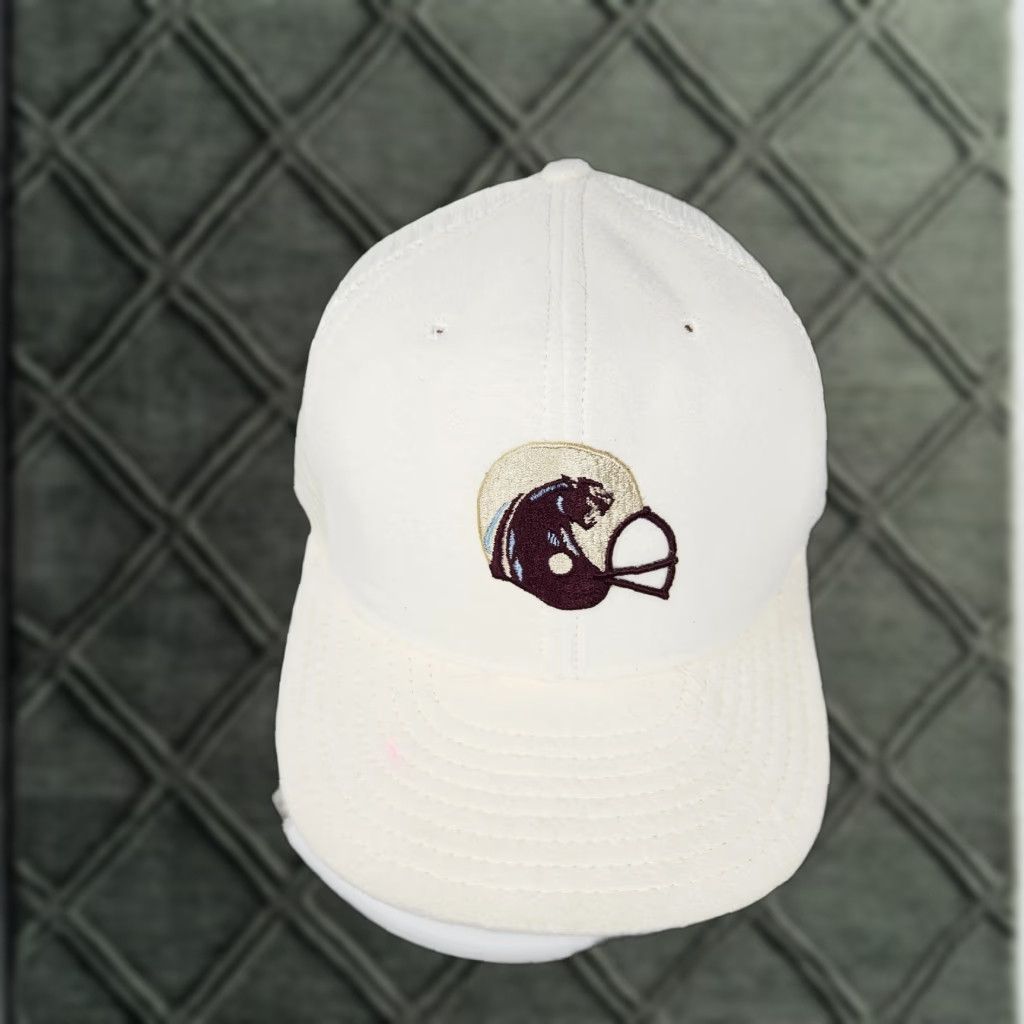 Logo 7 VINTAGE Michigan Panthers USFL 80s Snapback Hat Beige White Logo Men One Size Snapback 80s Sports Mens Size US 35 - 1 Thumbnail