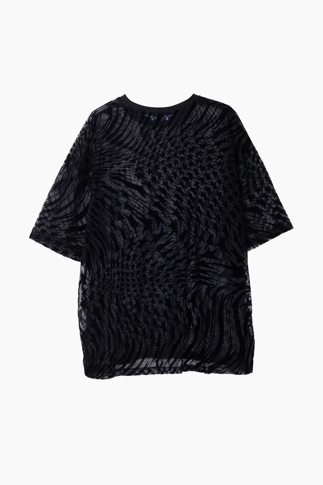 Mugler Mugler x H&M Swirling Star Mesh T-Shirt Size US XXL / EU 58 / 5 - 19 Thumbnail