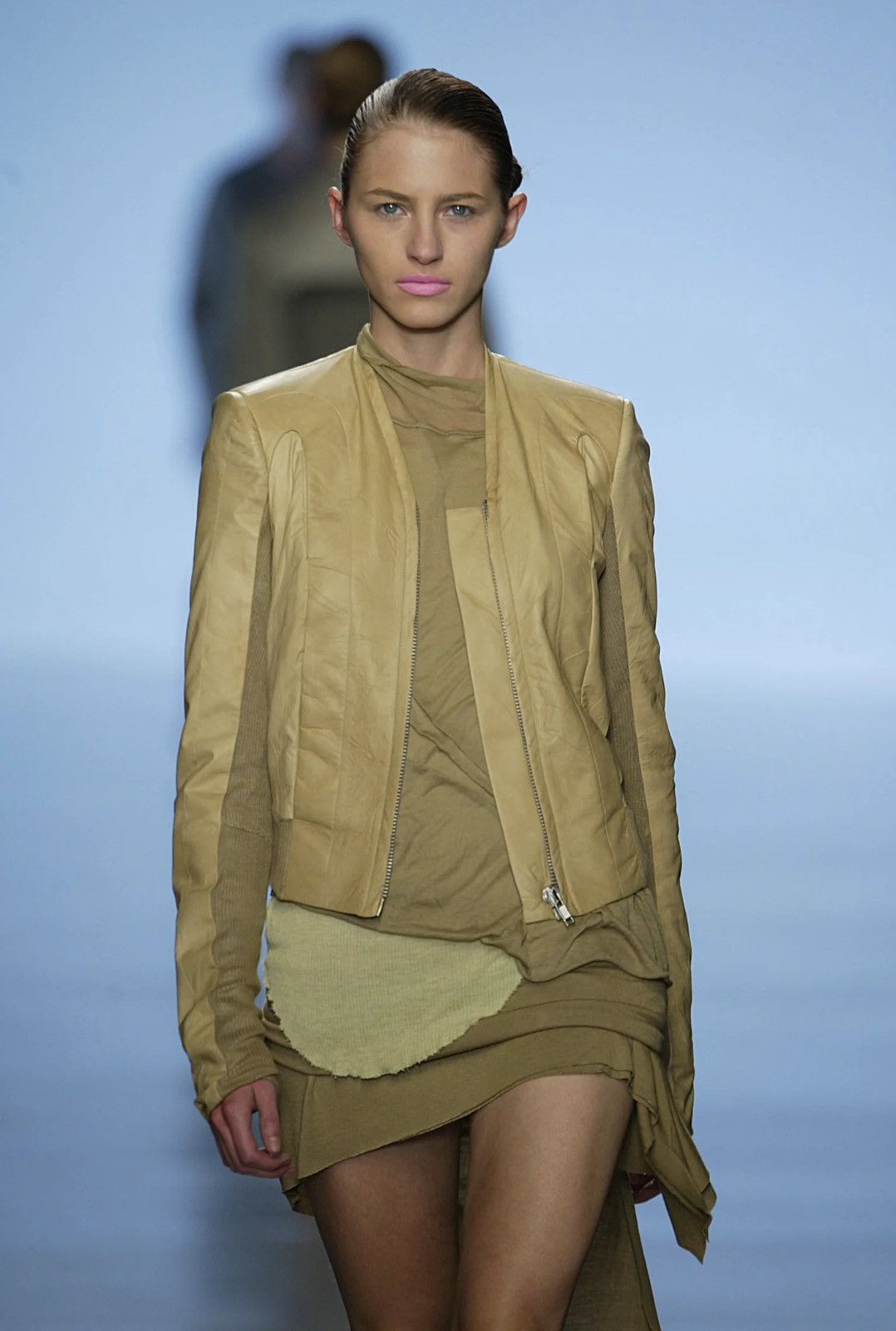 Rick Owens SS04 Rick Owens 'Citroen' Kangaroo Leather Pleated Jacket Size M / US 6-8 / IT 42-44 - 11 Thumbnail