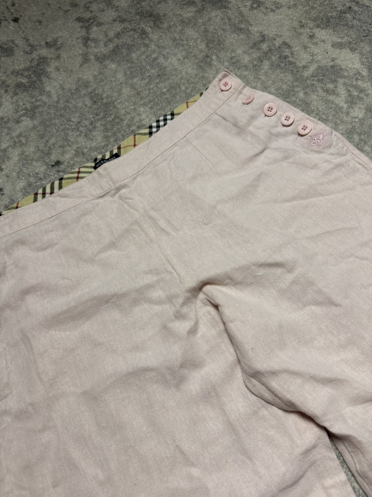 Burberry Wide leg trousers Burberry middle waist pink Size 34" / US 12 / IT 48 - 4 Thumbnail