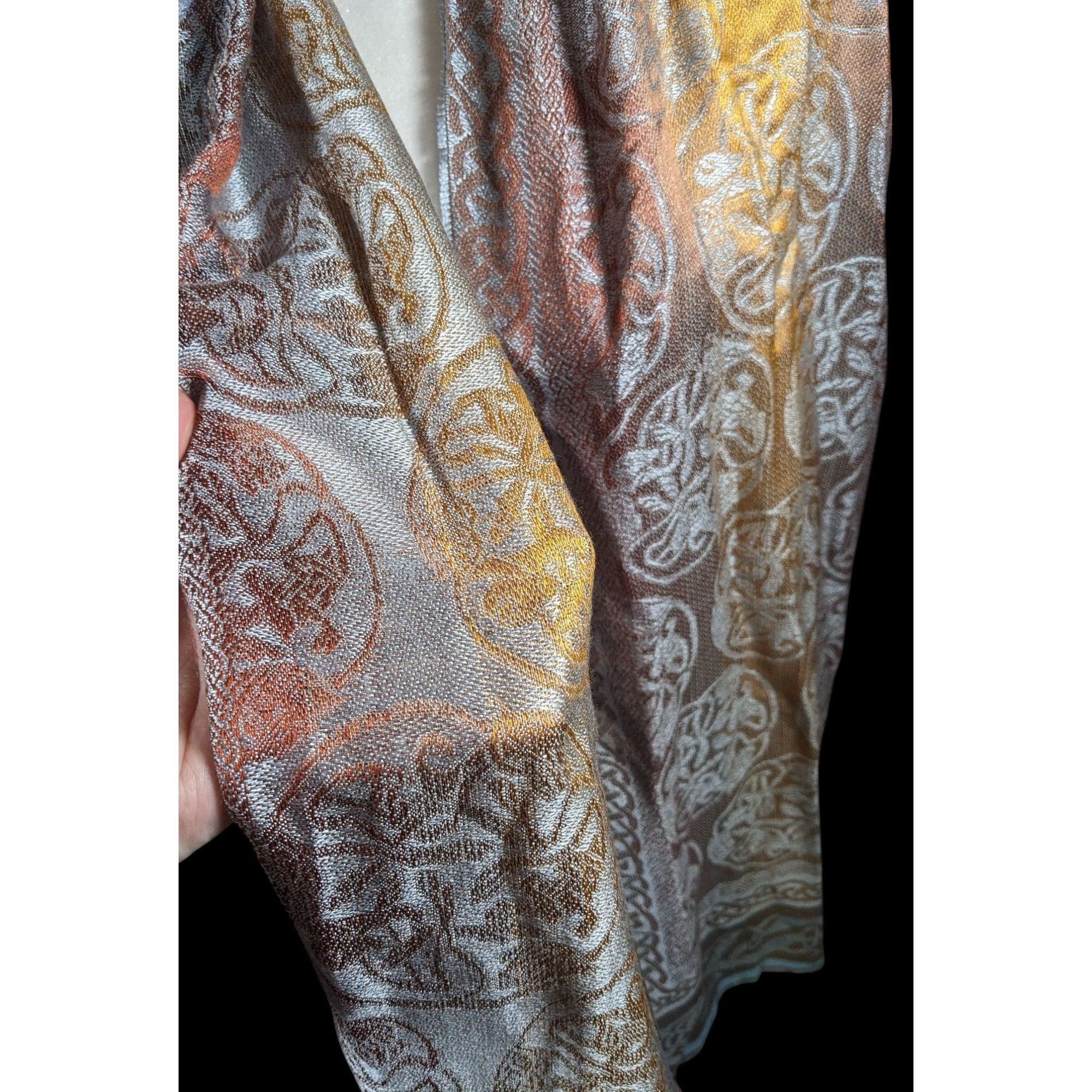 Other Molina by Jimmy Hourihan Rainbow And Grey Celtic Knot Scarf Size ONE SIZE - 4 Thumbnail