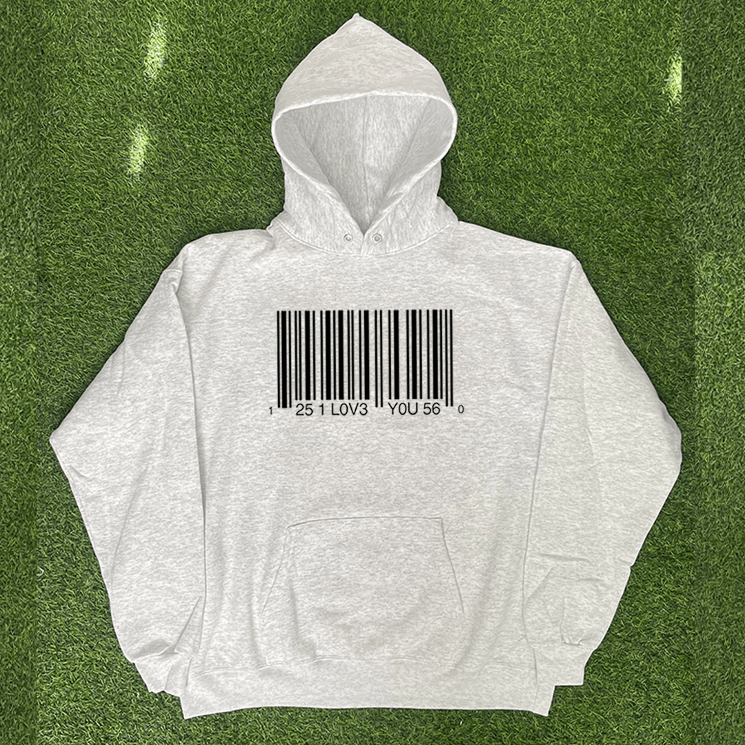 Vintage LOVE YOU BARCODE HOODIE Size US L / EU 52-54 / 3 - 1 Preview