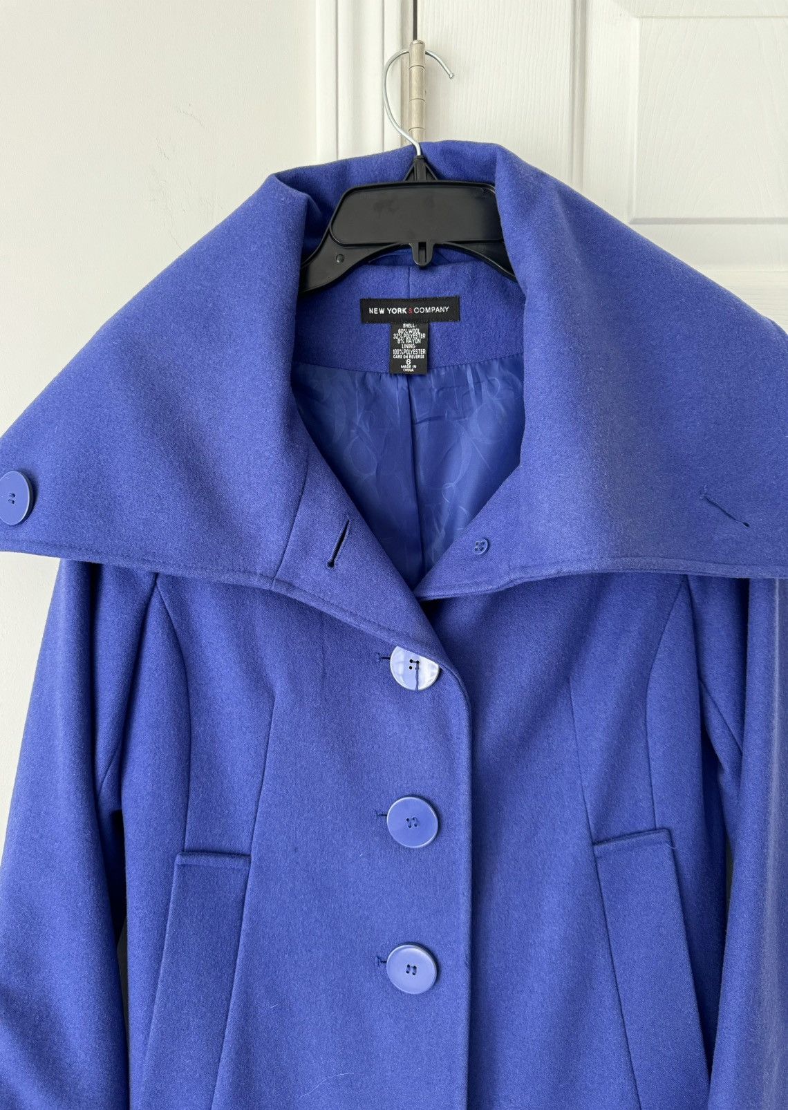 Other New York & Company Wool Blend Trench Style Coat, Size 6 Size M / US 6-8 / IT 42-44 - 6 Thumbnail