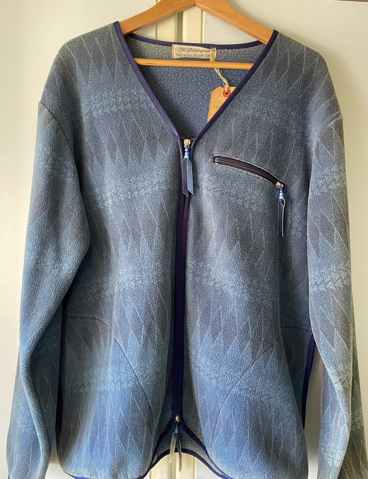 Beams Plus × Remi Relief Men’s 🇯🇵 Remi Relief x Beams Plus Folk Print Cardigan Sz XL Size US XL / EU 56 / 4 - 1 Thumbnail