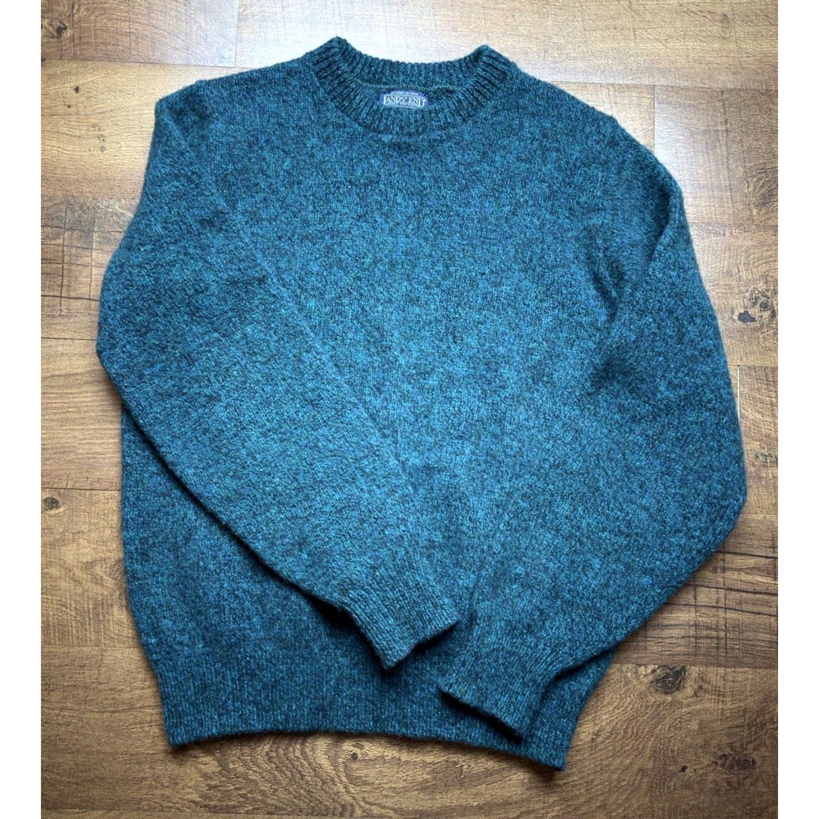 Lands' End VINTAGE Lands' End Crewneck Wool Sweater Mens Large Melange Knit Blue USA Made Shirt Mens Large Melange Knit Blue USA Made Size US L / EU 52-54 / 3 - 2 Thumbnail