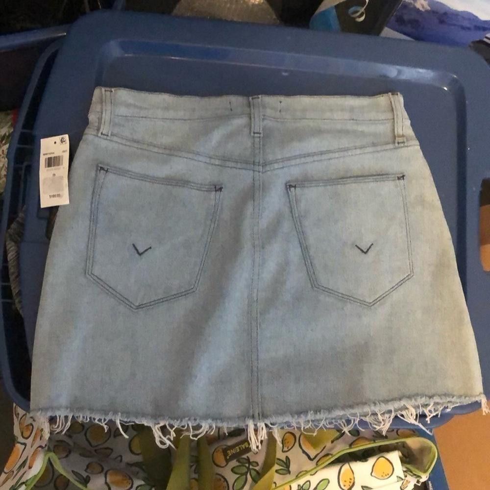 Designer NWT Hudson Jeans Jean Highwaisted Skirt Sz 29 Size 30" / US 8 / IT 44 - 4 Thumbnail