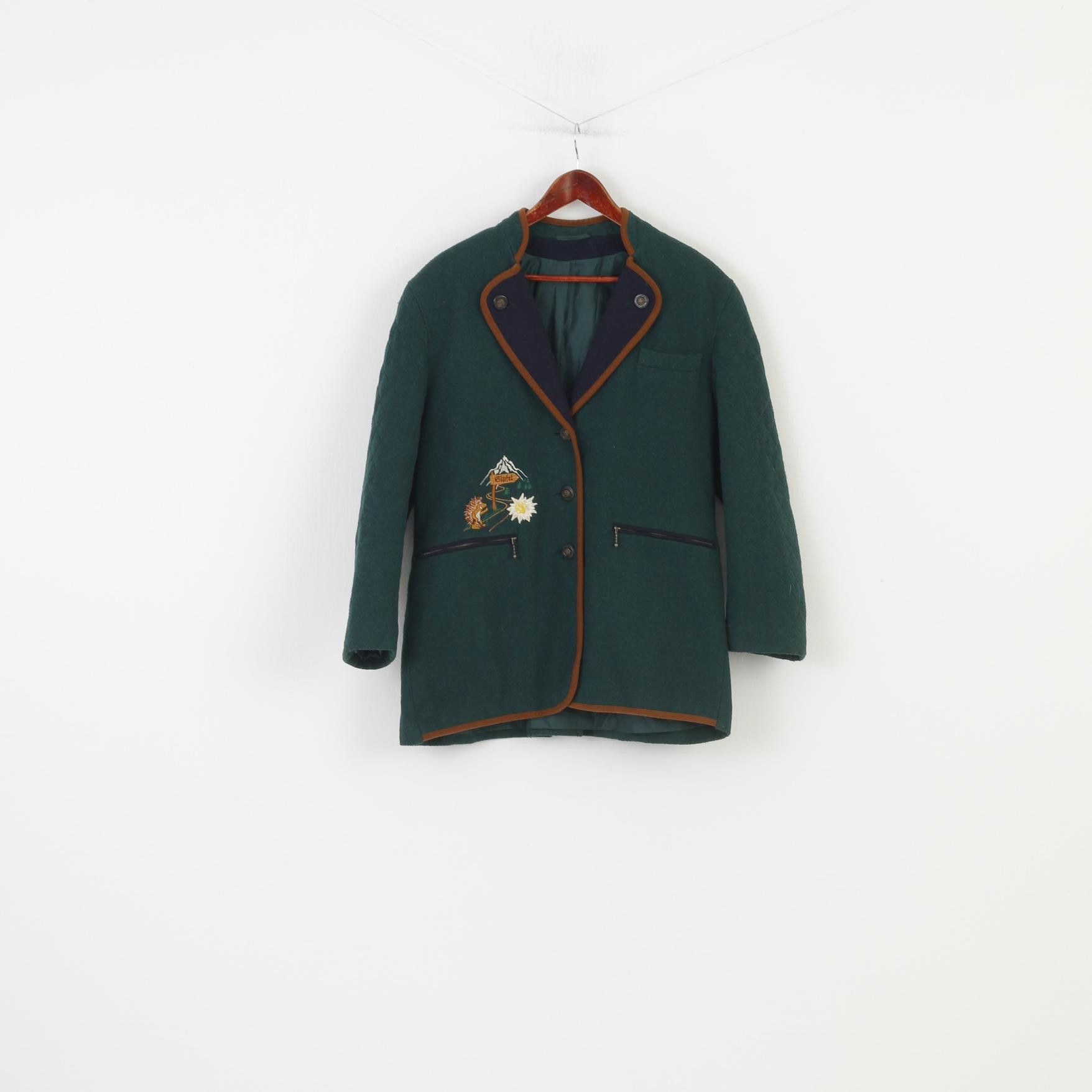 Vintage Vintage Woman L Jacket Green Tyrol Trachten Top 0288 Size L / US 10 / IT 46 - 1 Thumbnail