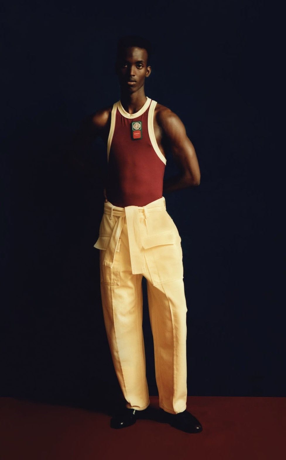 Other !DS! SS22 Lukhanyo Mdingi Belted Yellow Denim Pants Size US 30 / EU 46 - 1 Thumbnail