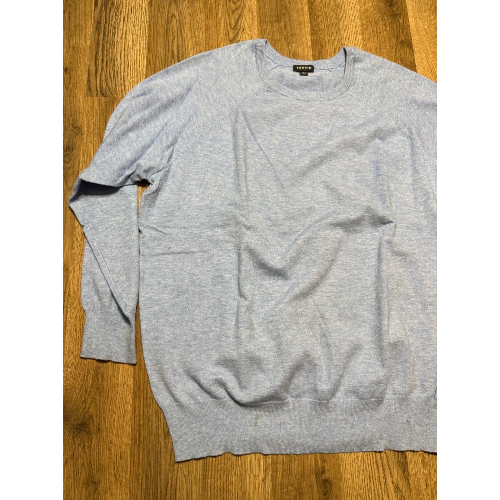 Torrid Torrid Shirt Women 2X Blue Long Sleeve Crewneck Pullover Crew Neck T-Shirt Casual Modern Fall Spring Summer Size XXL / US 16-18 / IT 52-54 - 3 Thumbnail