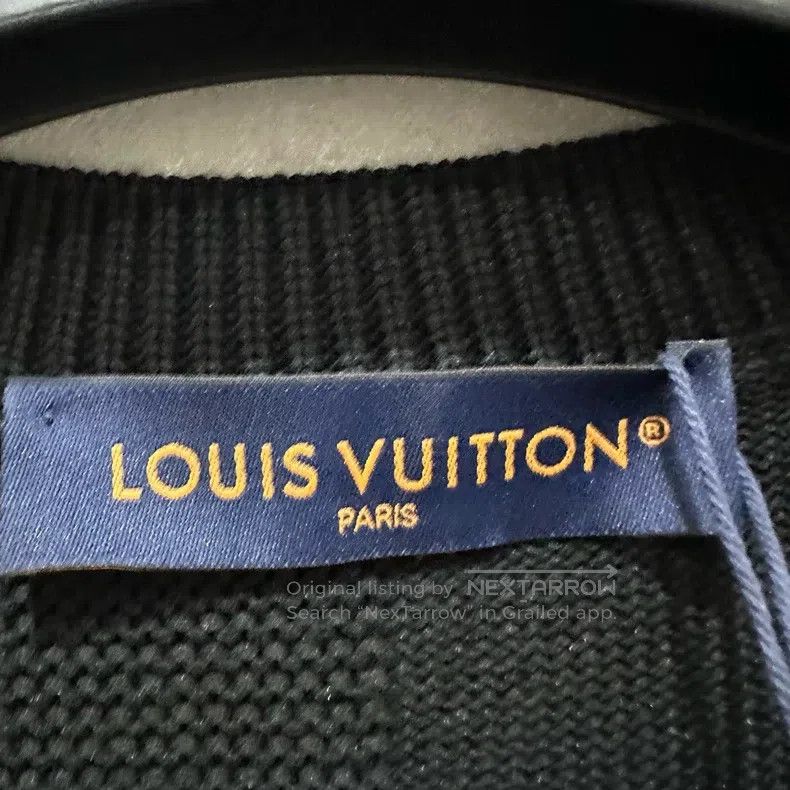 Louis Vuitton Louis Vuitton Checkerboard-stitched crewneck long-sleeve s Size US XL / EU 56 / 4 - 3 Thumbnail