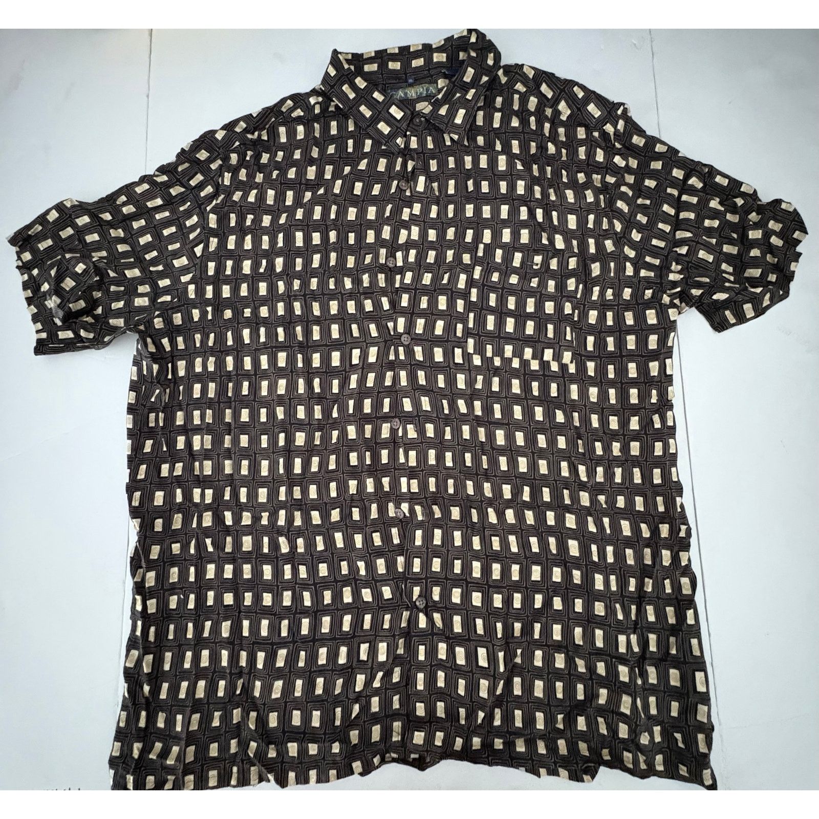 Campia Moda Campia men’s Hawaiian shirt button down rayon XL Size US XL / EU 56 / 4 - 1 Thumbnail
