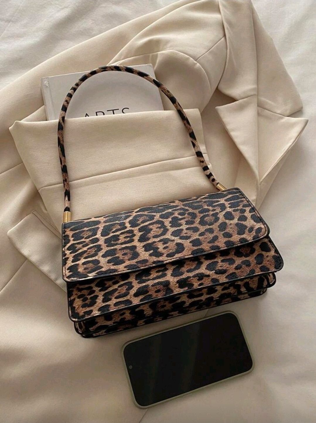 The Unbranded Brand Fashionable Solid Color Retro Minimalist Shoulder Bag Size ONE SIZE - 6 Thumbnail