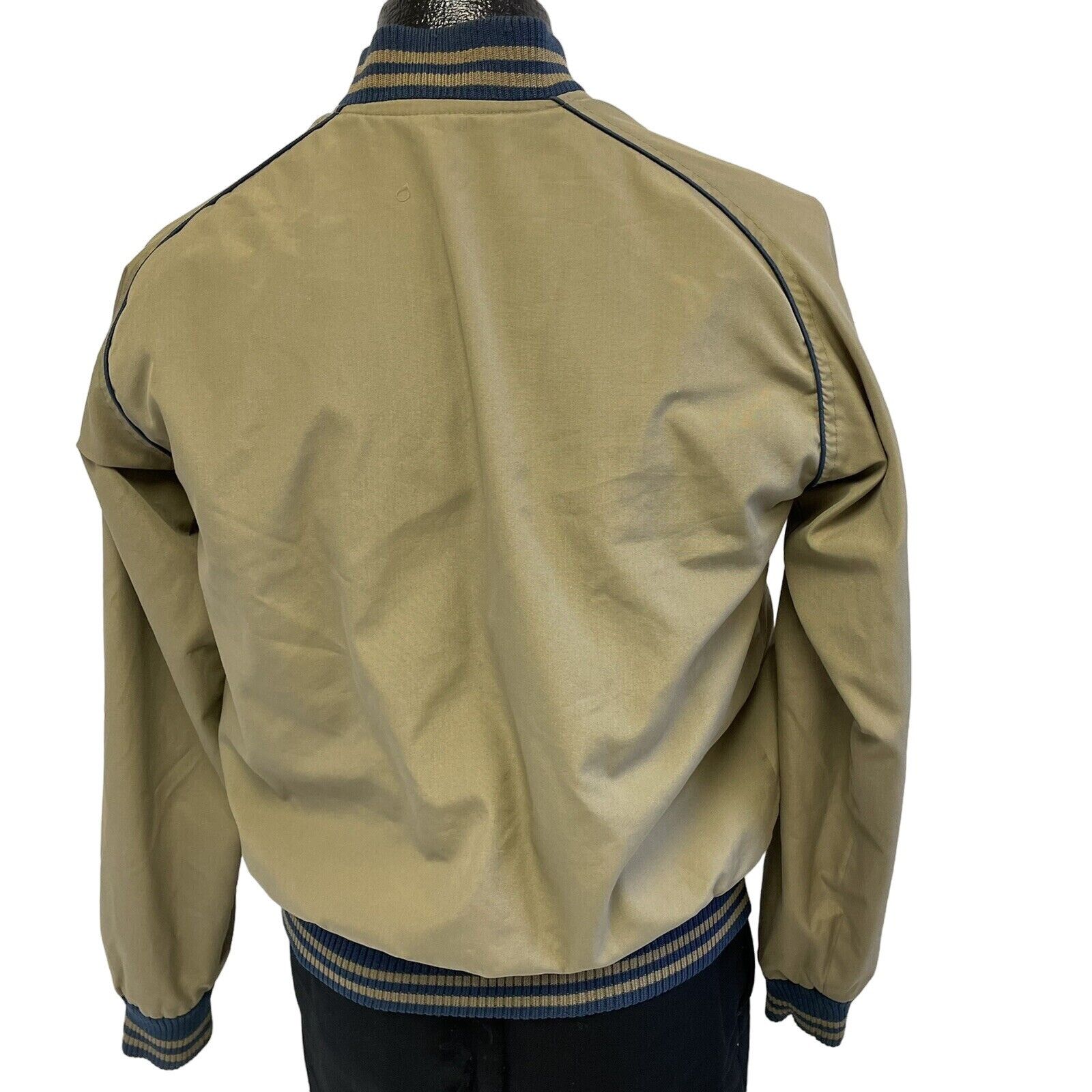 Savile Row Vtg Savile Row Blue Tan Reversible Golf Windbreaker Bomber Size US S / EU 44-46 / 1 - 7 Thumbnail