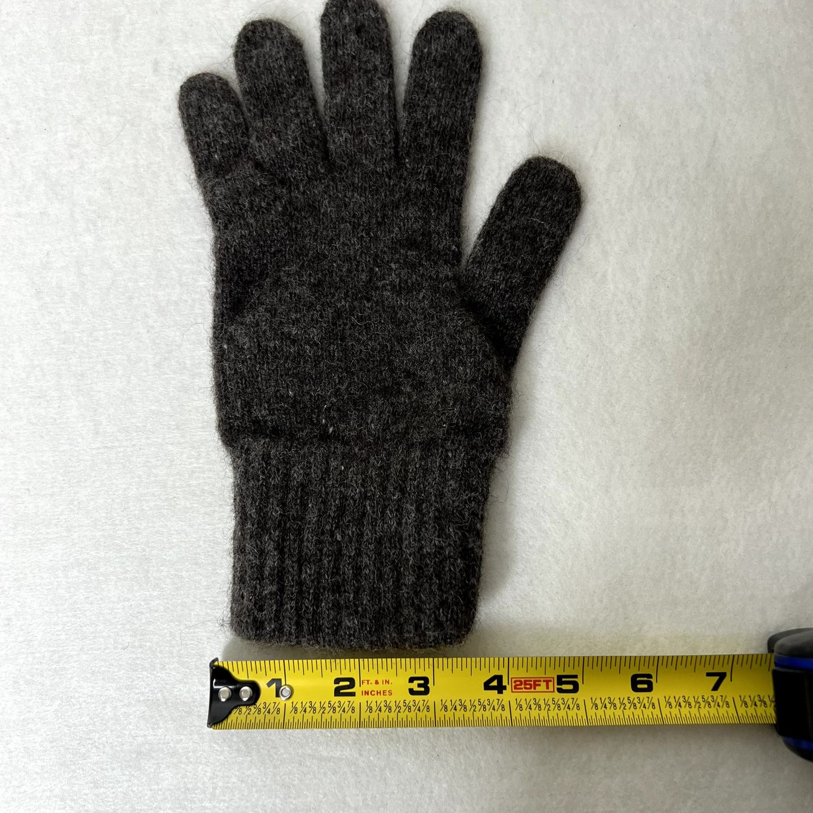 Other Gray Knit Winter Gloves Size ONE SIZE - 3 Thumbnail