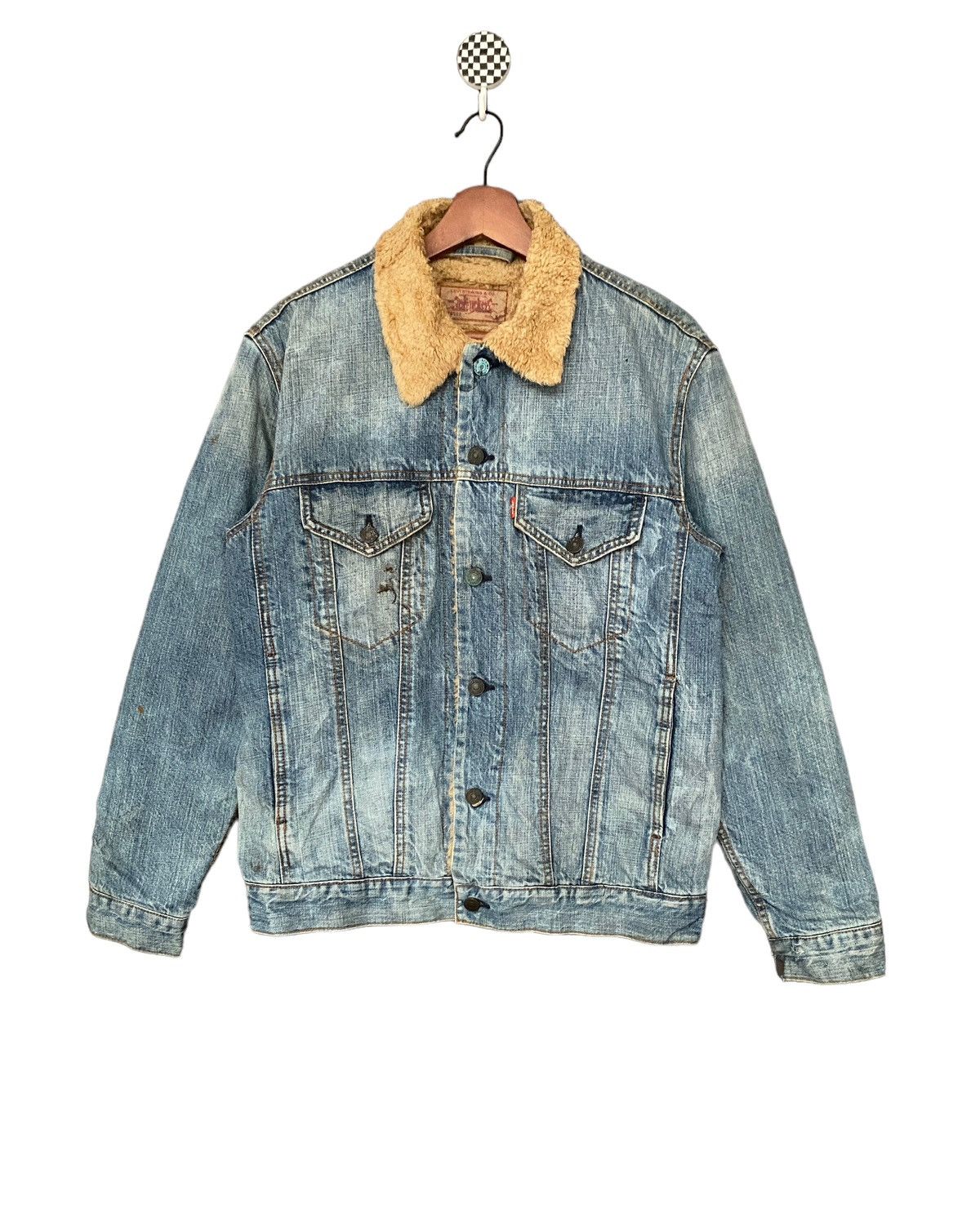 Japanese Brand × Levi's × Vintage Vintage Brand Levis Sherpa Trucker Jacket 1990s Size US M / EU 48-50 / 2 - 1 Thumbnail