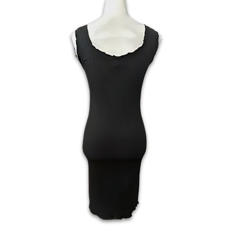 Other Vero Moda Classic Midi Dress Ribbed Scoop Neck Black M NWOT Size M / US 6-8 / IT 42-44 - 4 Thumbnail