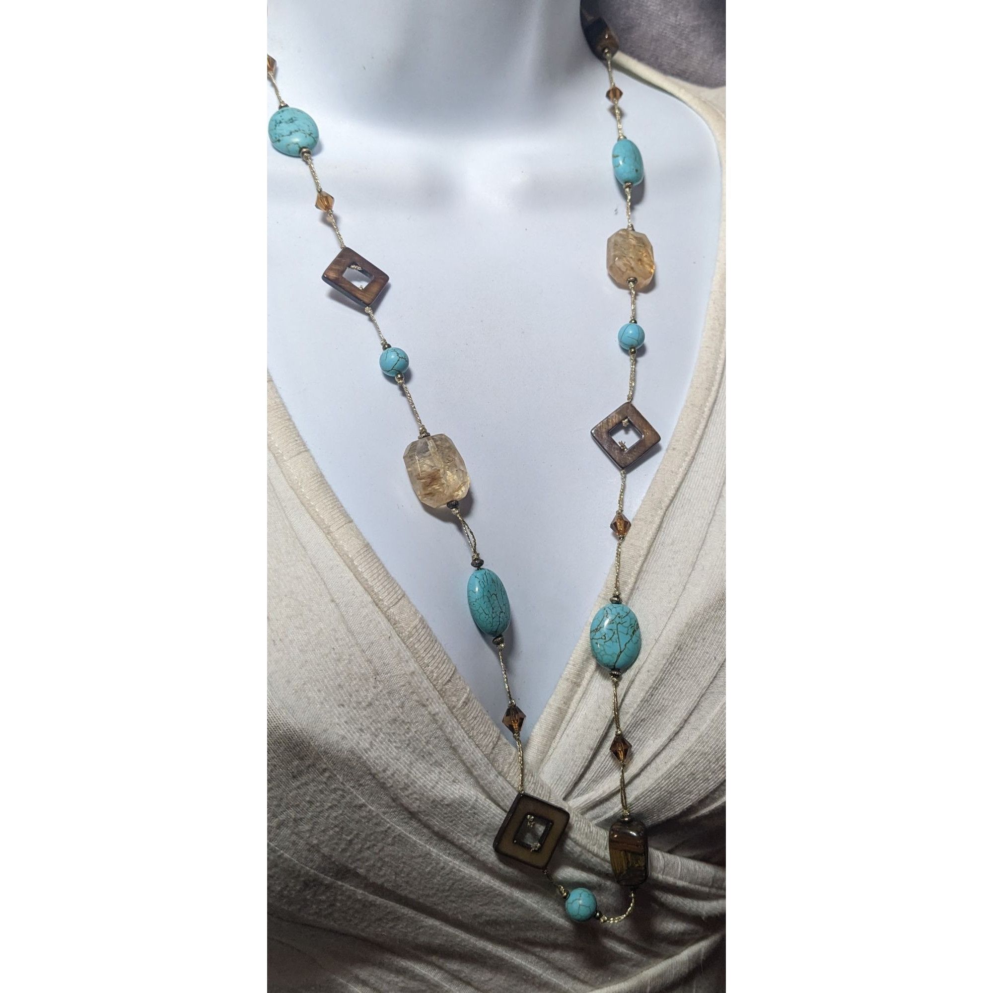 Other Vintage Premier Designs Mutli Gemstone Beaded Necklace Size ONE SIZE - 6 Thumbnail