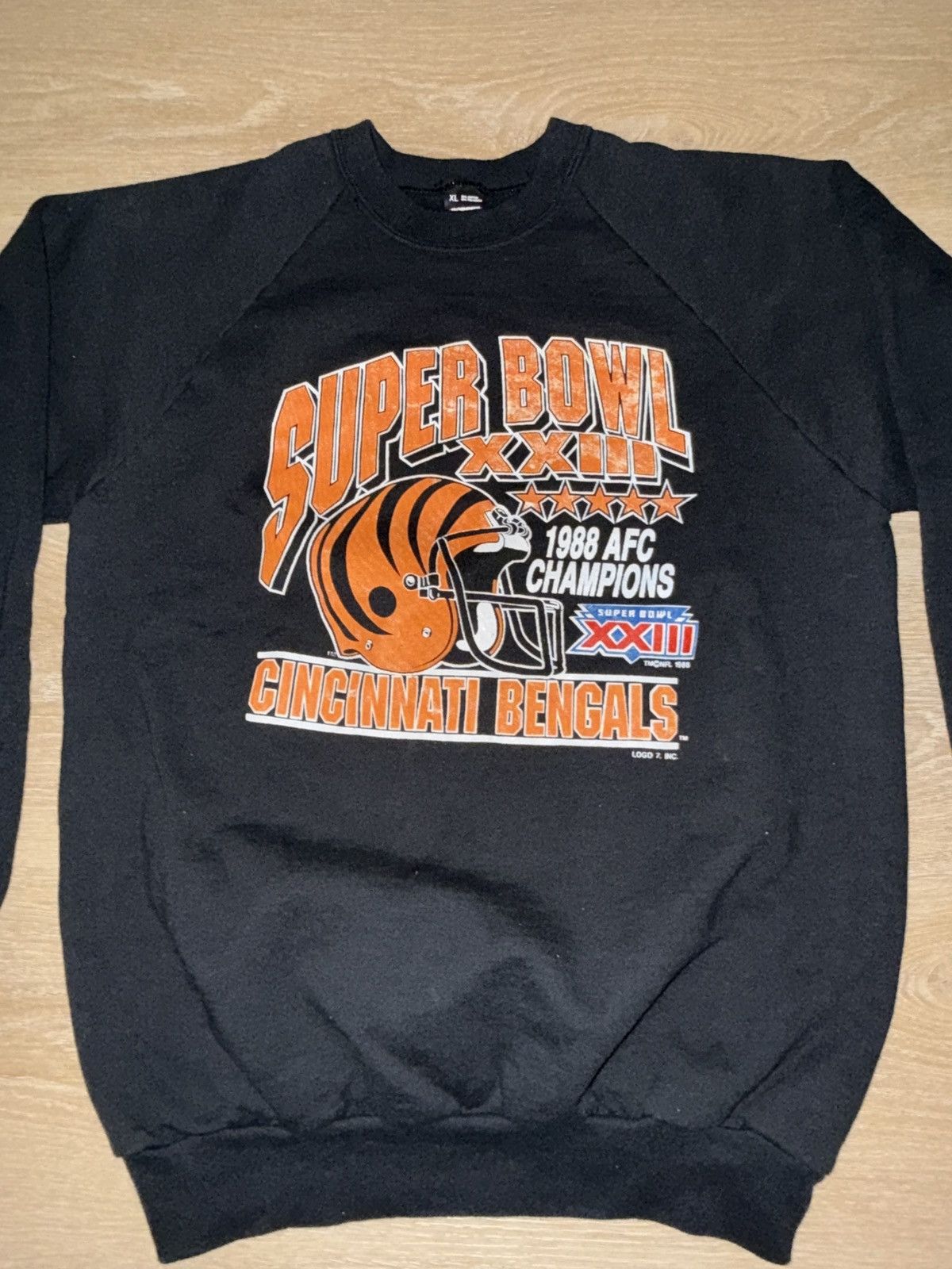 NFL Vintage 1988 Cincinnati Bengals Super Bowl Sweatshirt Size US XL / EU 56 / 4 - 3 Thumbnail