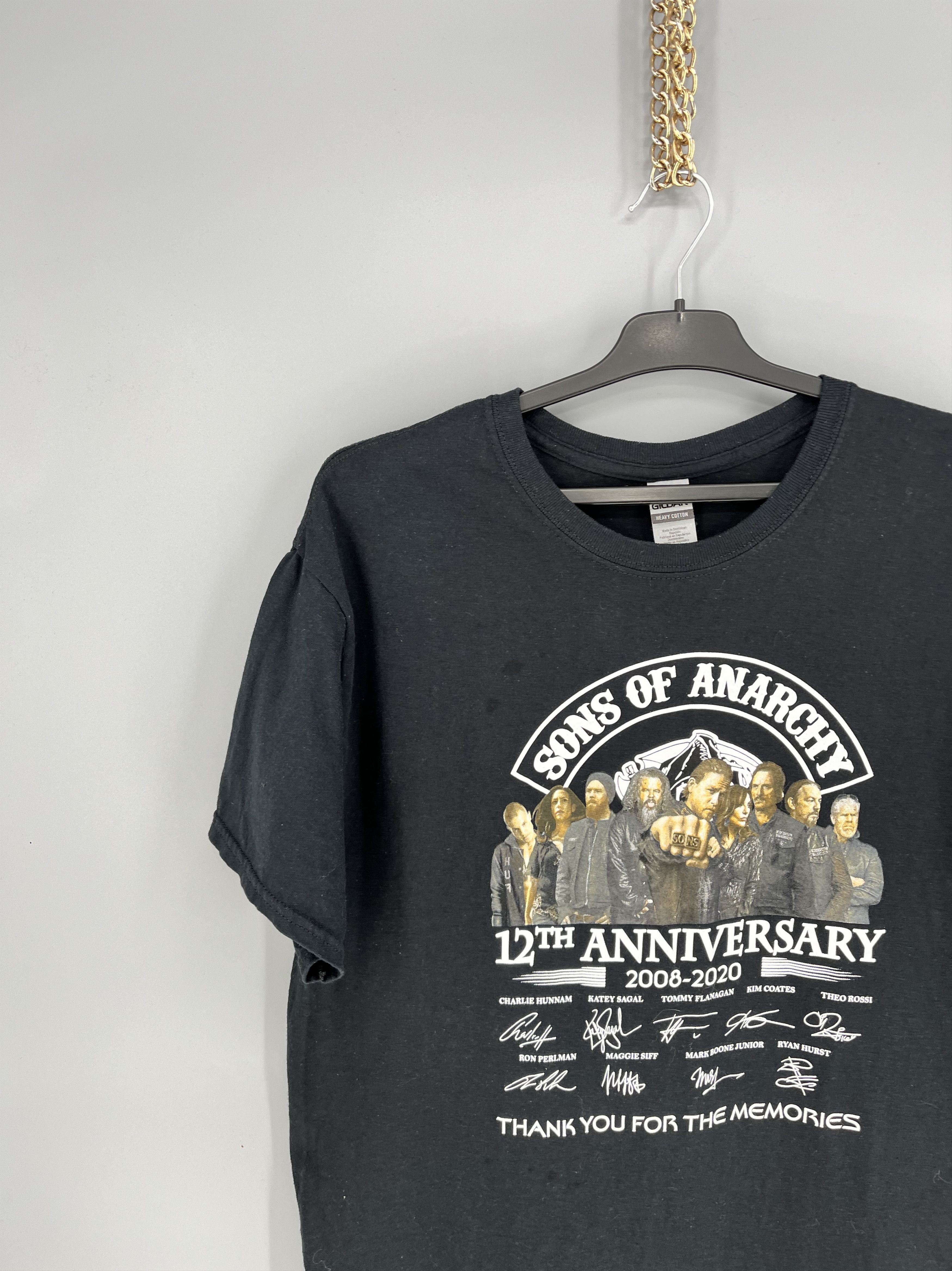 Band Tees SONG OF ANARCHY 13th 2008-2020 THANK YOU FOR THE MEMORIES Size US L / EU 52-54 / 3 - 4 Thumbnail