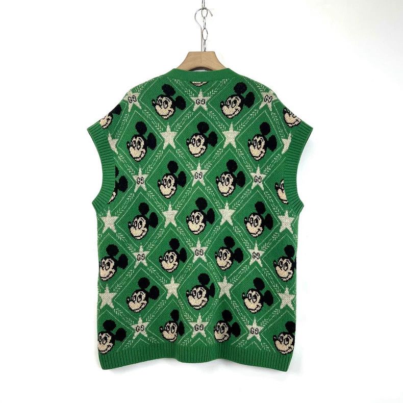 Gucci Gucci Co-branded Mickey Mouse pattern round neck sleeveles Size XS / US 0-2 / IT 36-38 - 2 Thumbnail