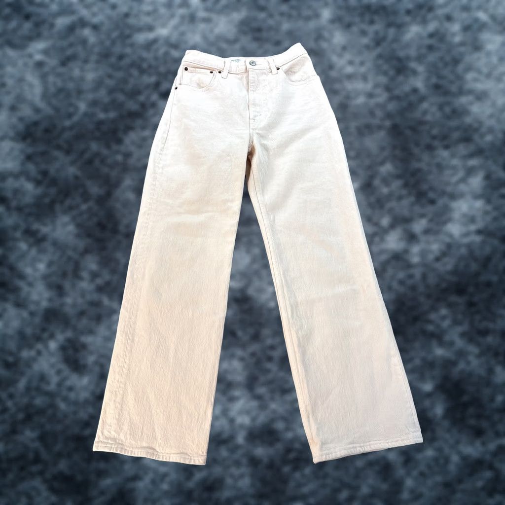 Abercrombie & Fitch Abercrombie & Fitch Jeans The 90s Relaxed Women 27x28 High Rise Salmon Pink Wide-Leg 27 90s Womens Pink Jeans Size 27" / US 4 / IT 40 - 1 Thumbnail