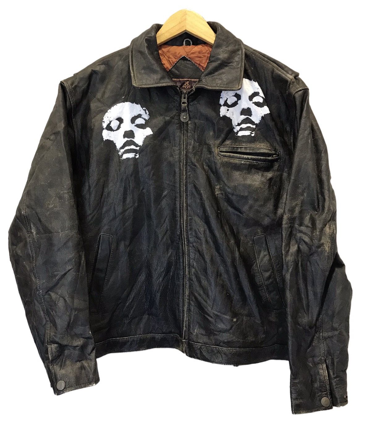 Other LEATHER JACKET PARK MILLER.CUSTOM CONVERGE Size US L / EU 52-54 / 3 - 1 Thumbnail